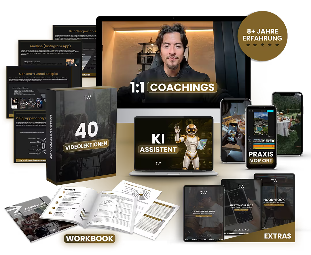 Mockup des ALL-IN-ONE Social Media Coachings