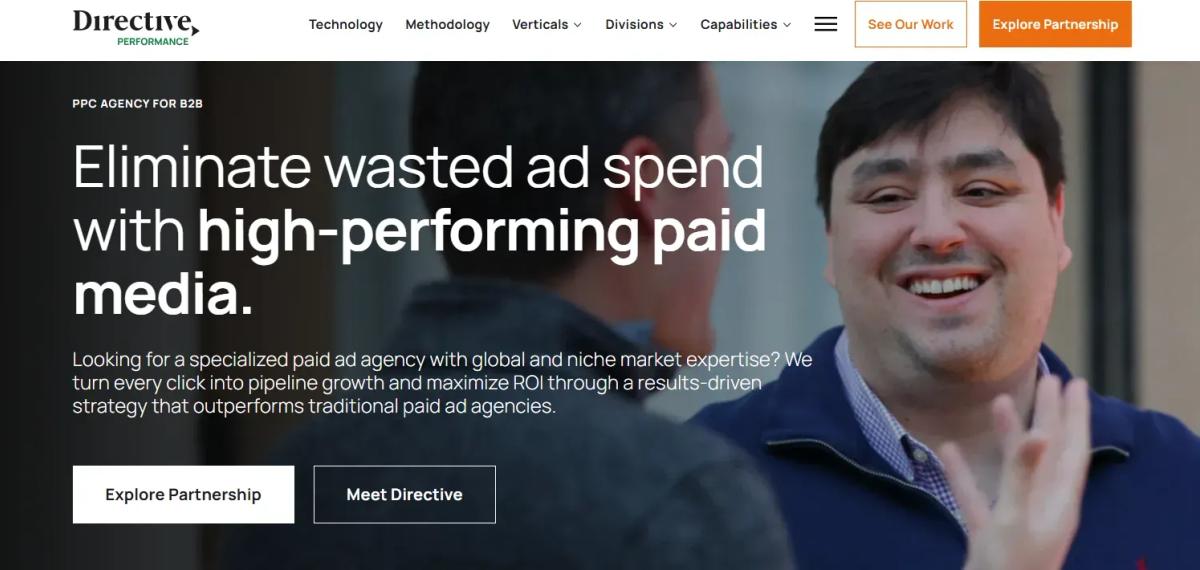 Directive Consulting runs Google Ads as part of a broader B2B customer-generation strategy.