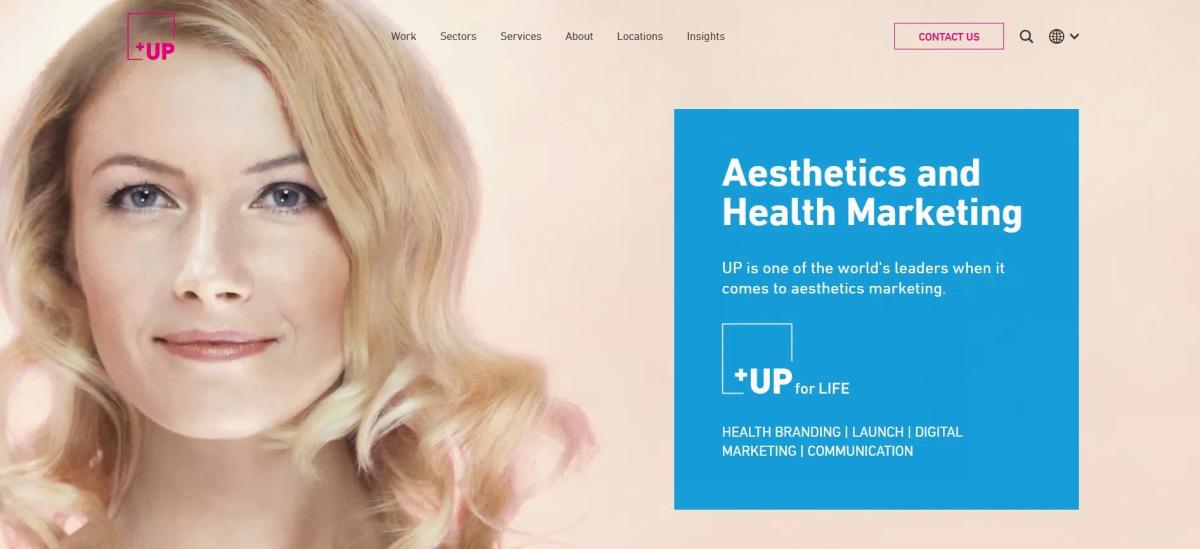 UpThereEverywhere supports global aesthetics and health marketing.