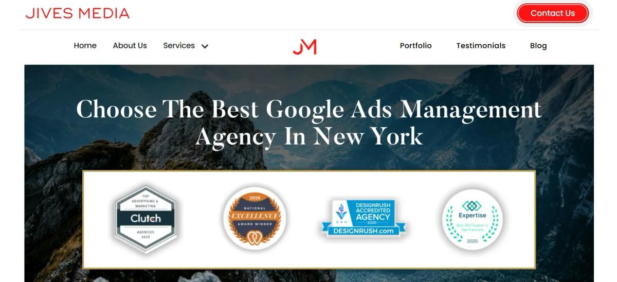 Jives Media manages Google Ads for New York business growth.