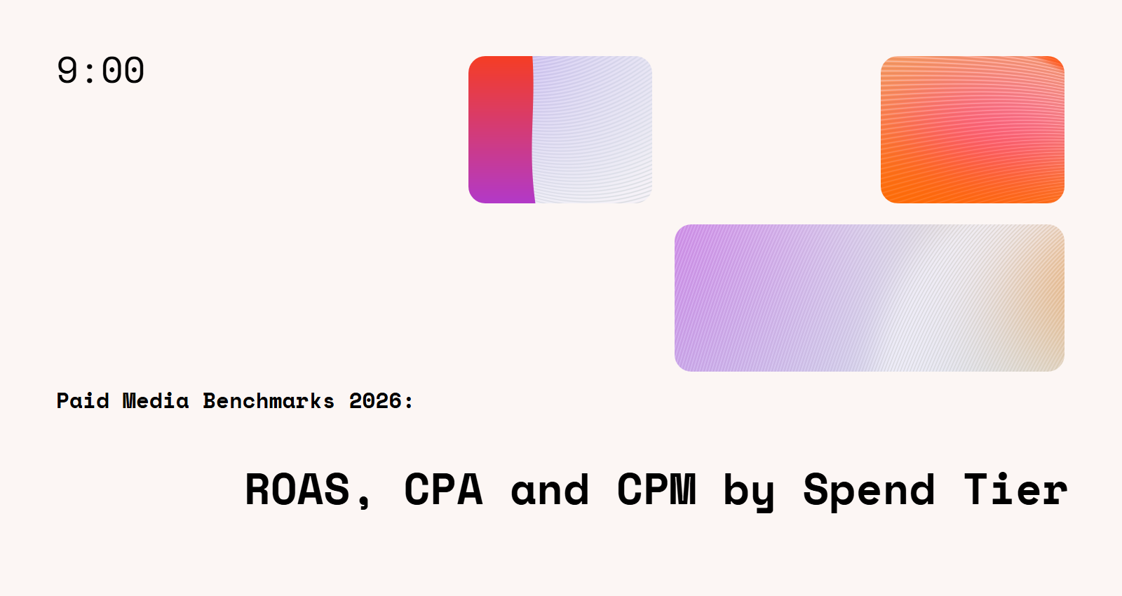 Paid Media Benchmarks 2026: ROAS, CPA and CPM by Spend Tier