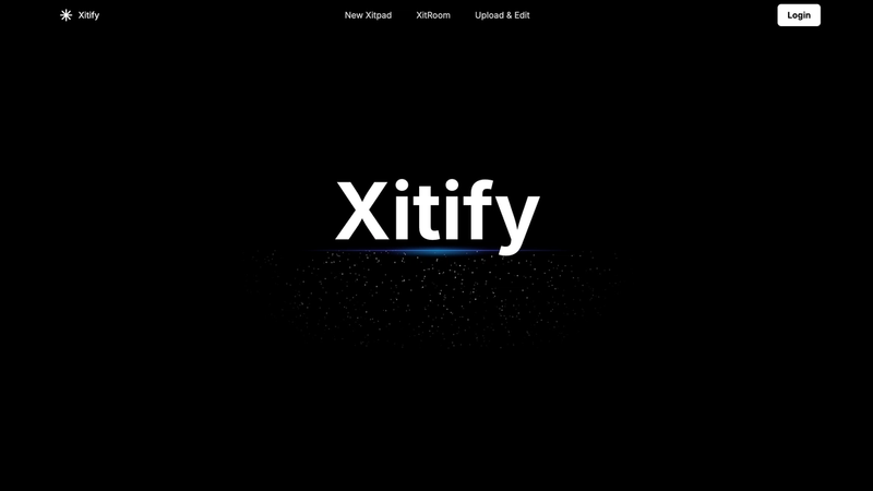 Xitify home screen