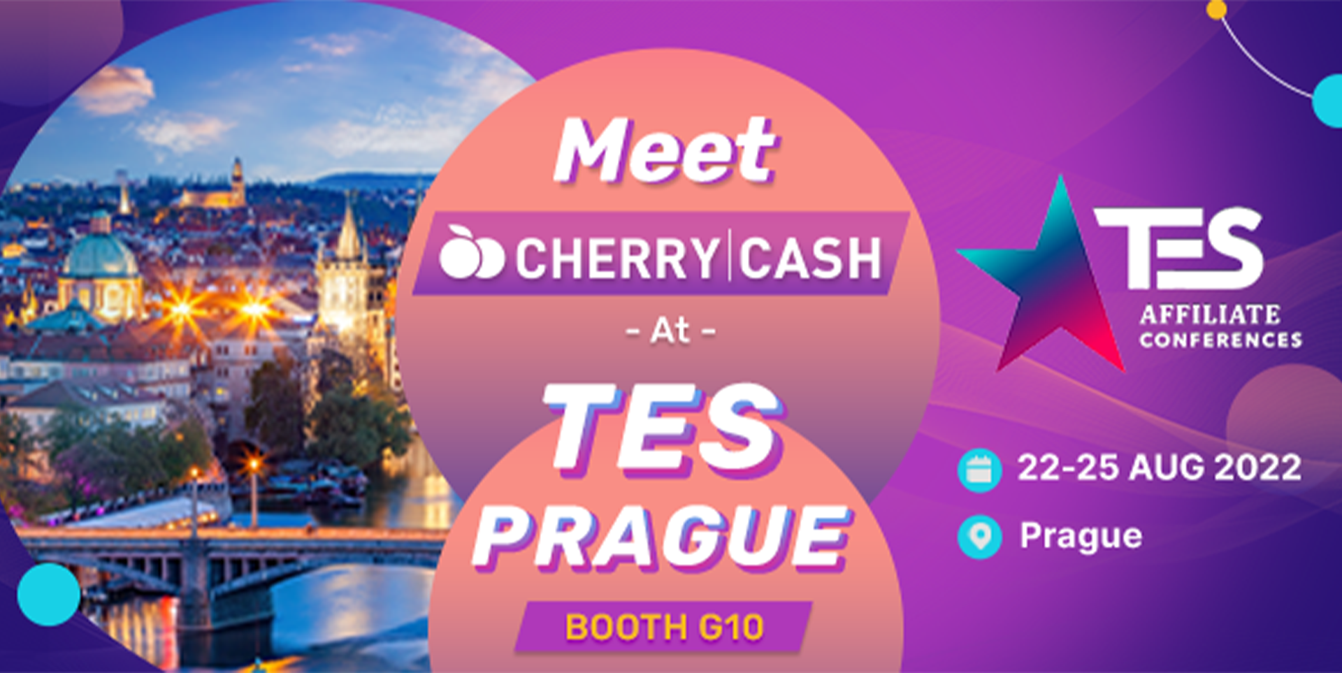 Meet Cherry.tv at TES in Prague from August 22-25th!