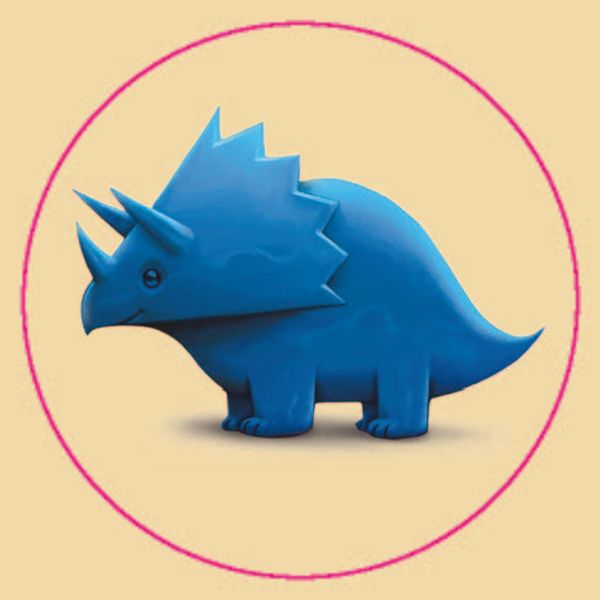 Blue Triceratops