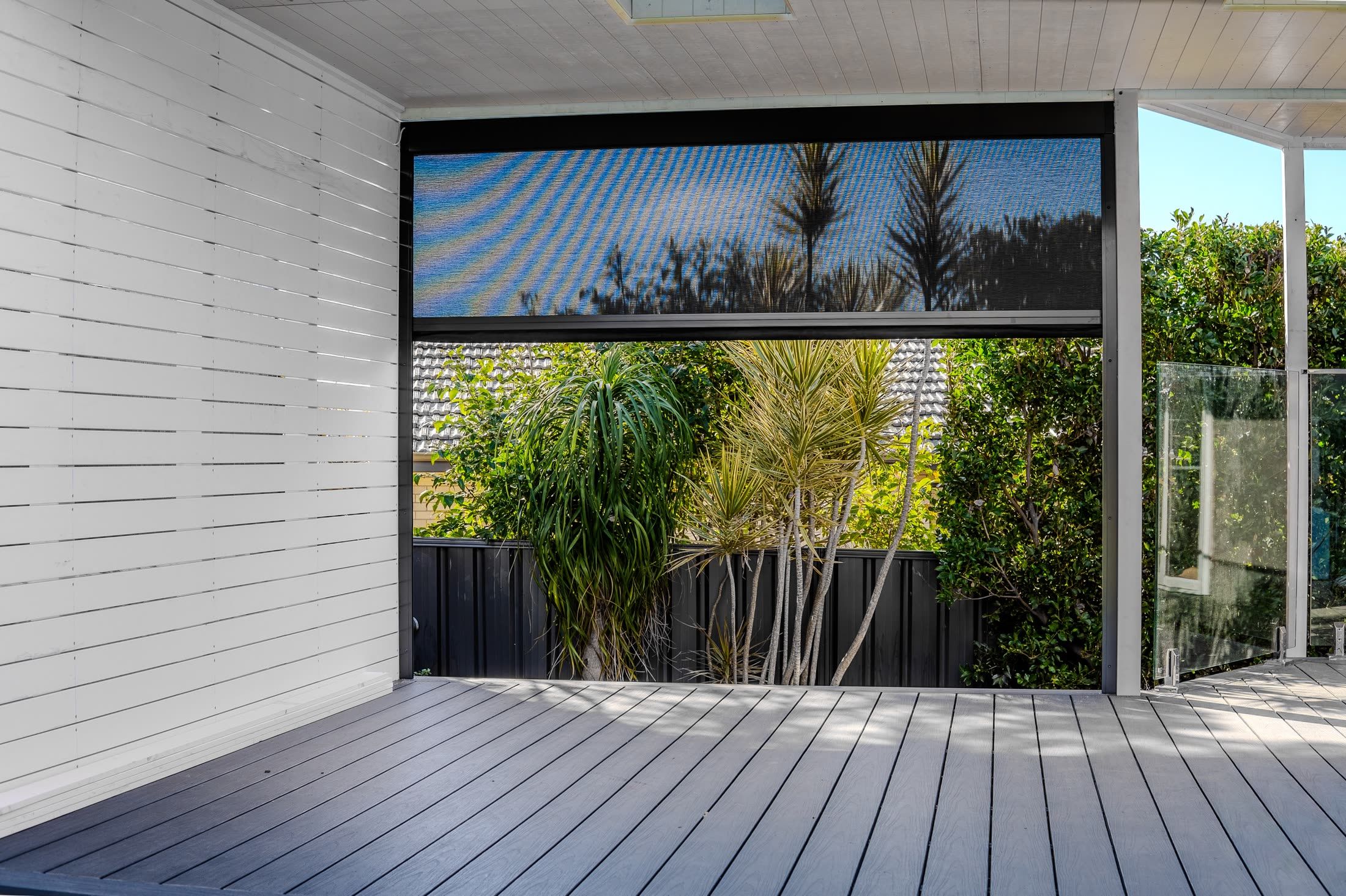 Screens stop the heat at the opening rather than fighting it once it is inside.