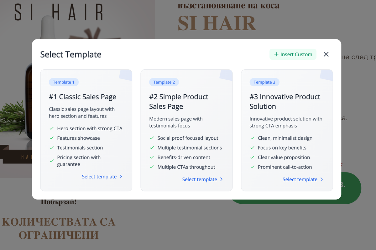 Website generator extension.