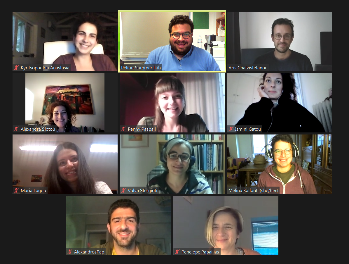 Screengrab of participants in a zoom meeting.
