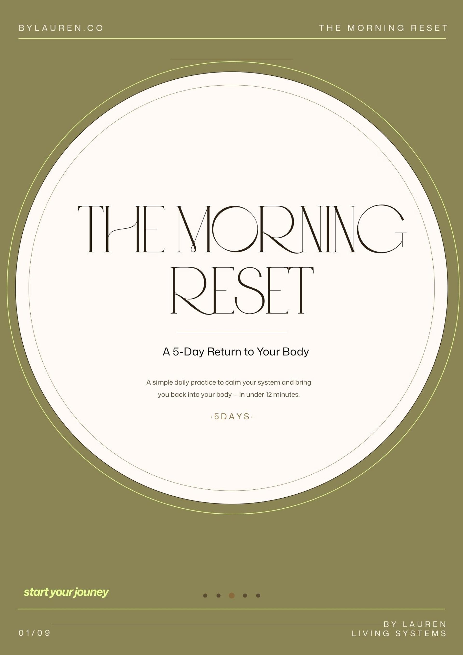 The Simple Morning Reset
