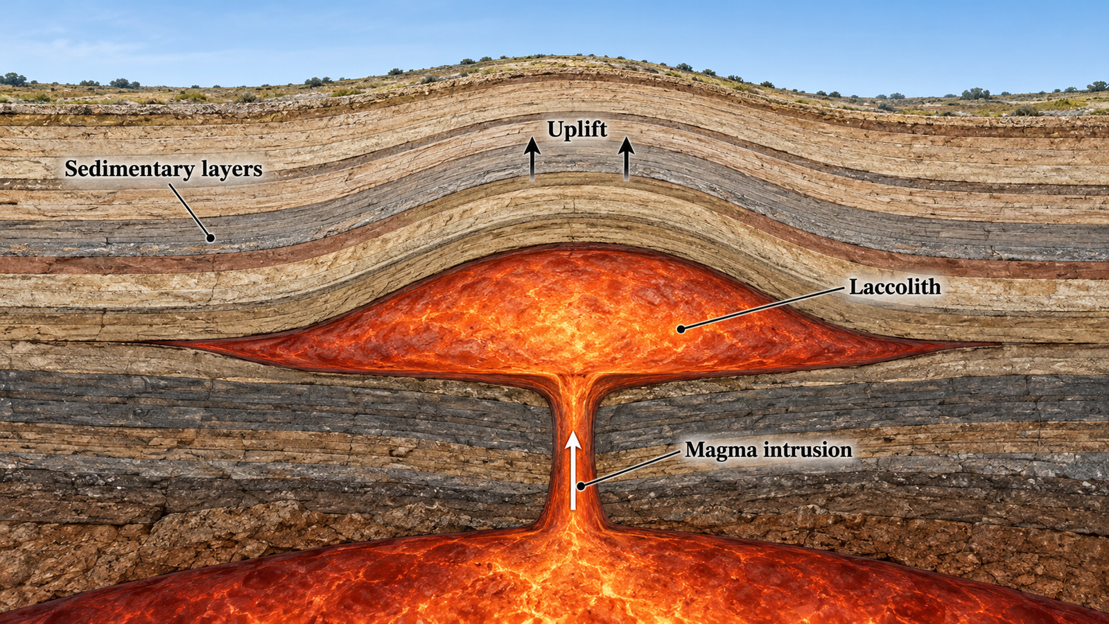 Laccolith Formation