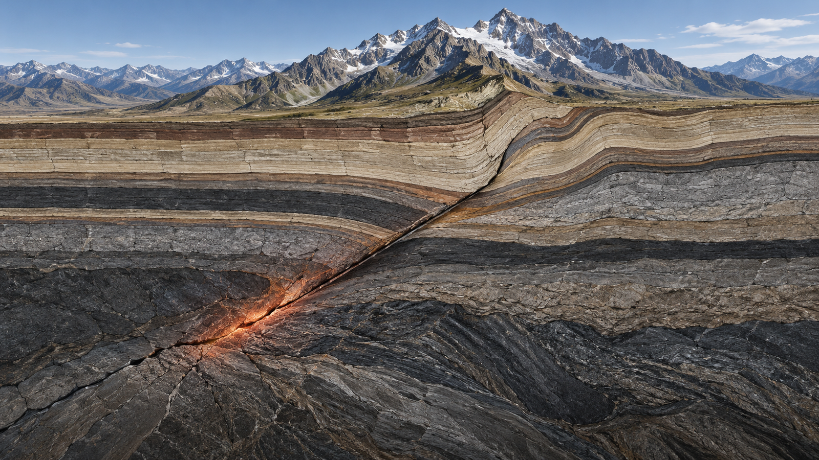 Thrust Fault and Elastic Deformation