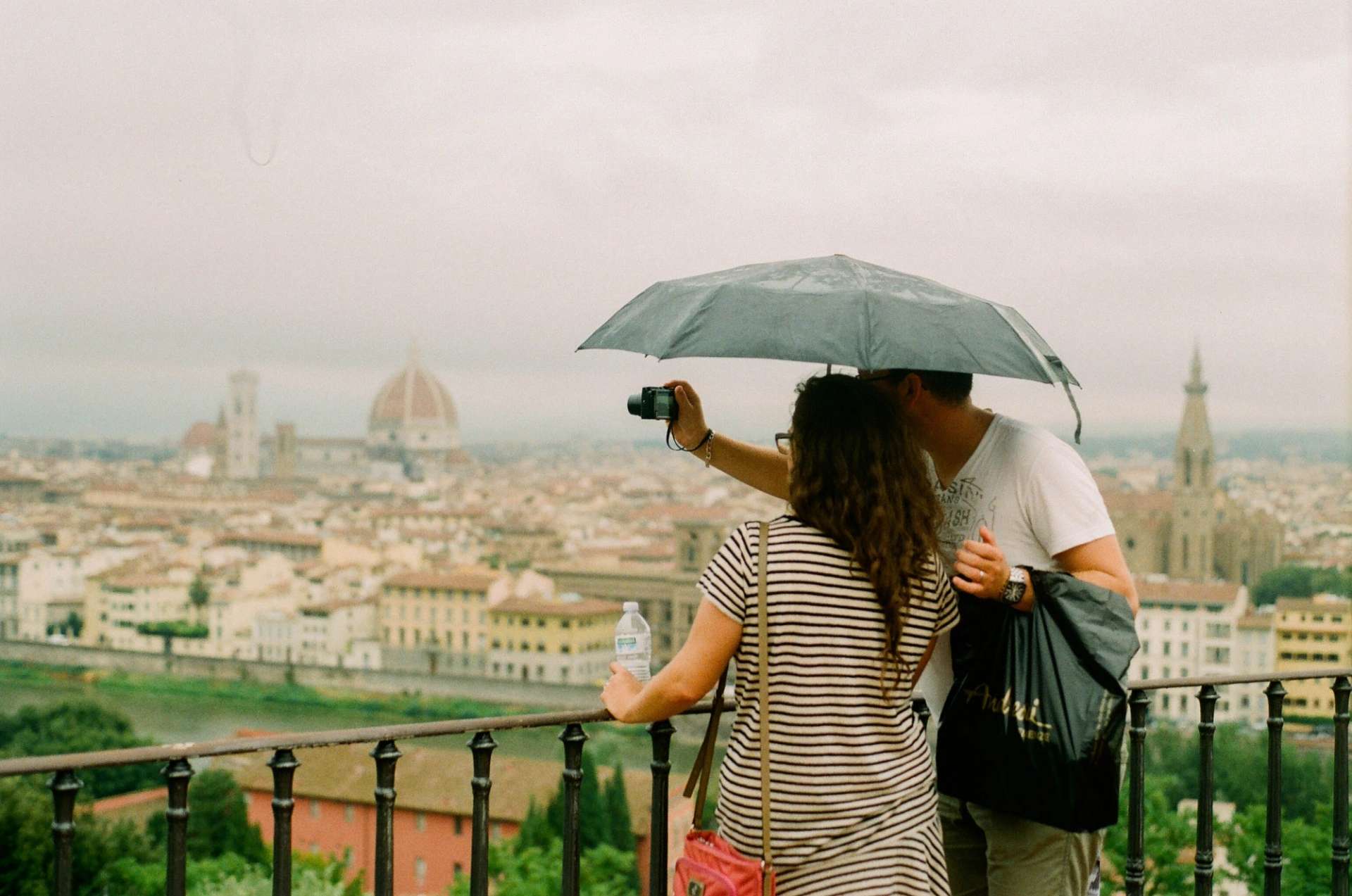 una giornata di pioggia a firenze, ideale per un po' di shopping