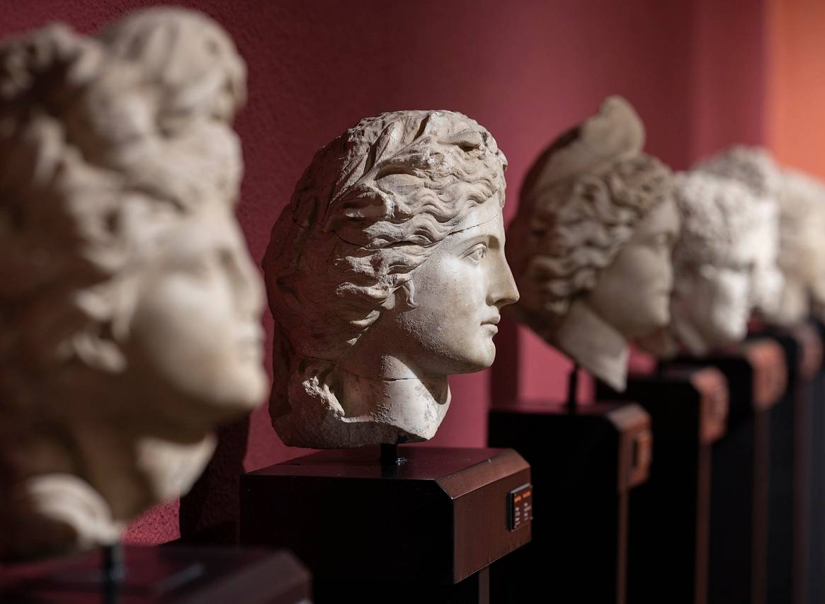 A collection of Roman busts. Deciding what will happen to the collection to plan for succession is of paramount importance both for the heirs and for the artworks.