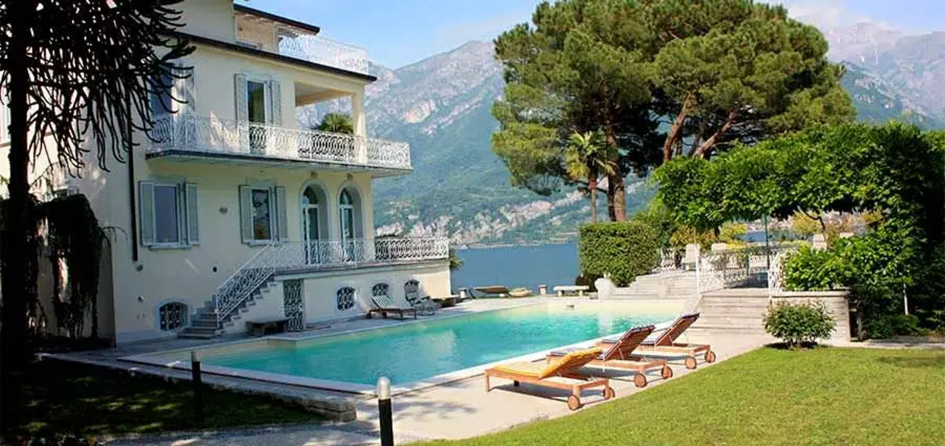 una villa di lusso a bellagio: vista lago e piscina