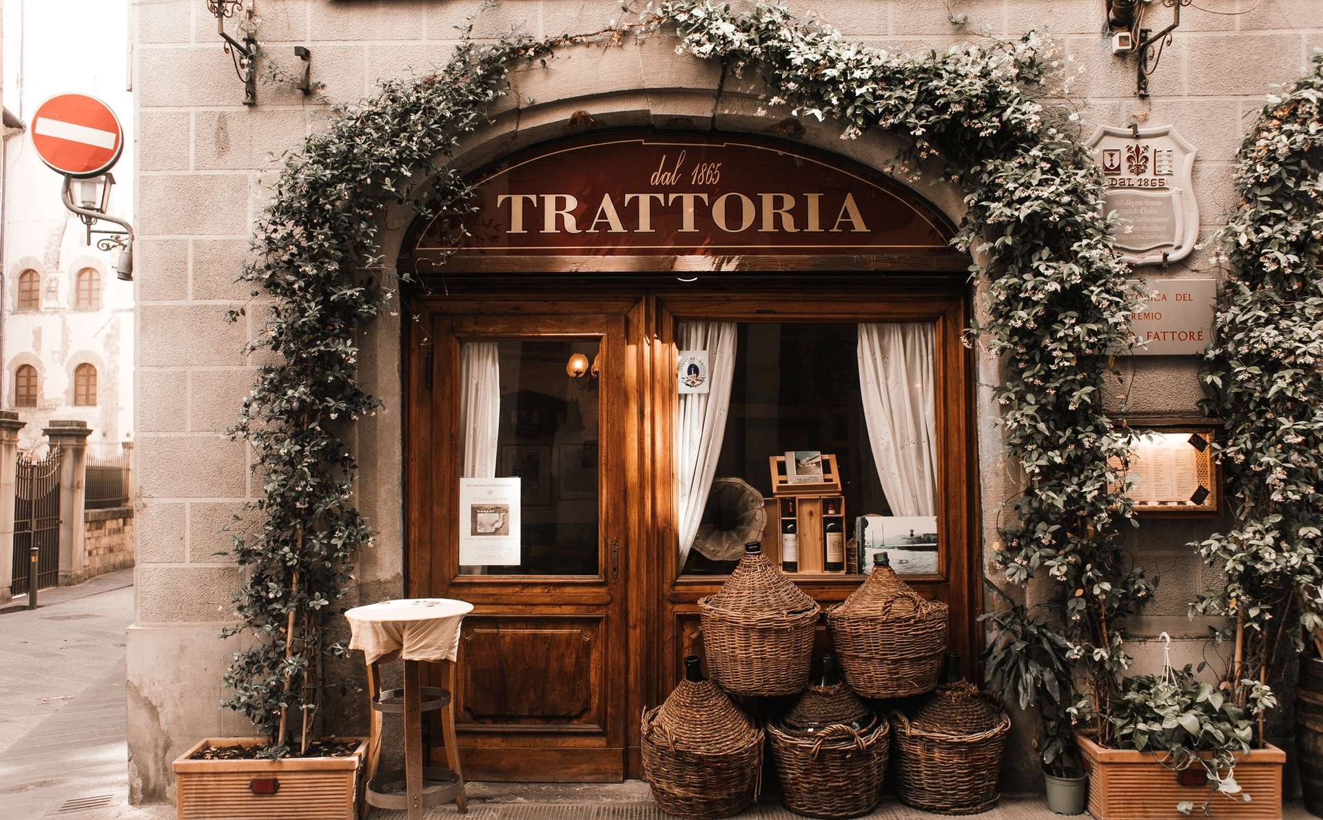 a luxury restaurant in Florence