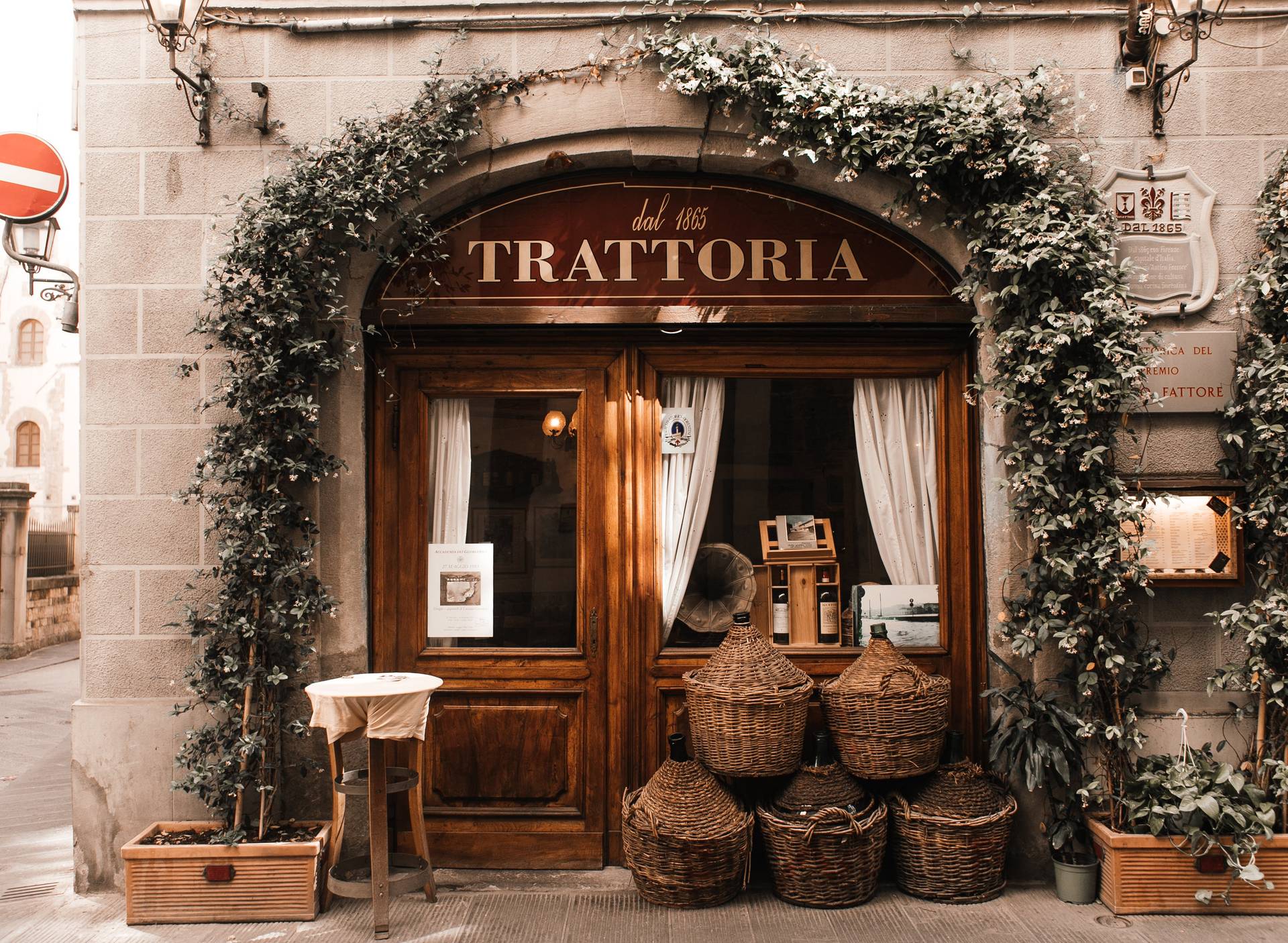 a luxury restaurant in Florence