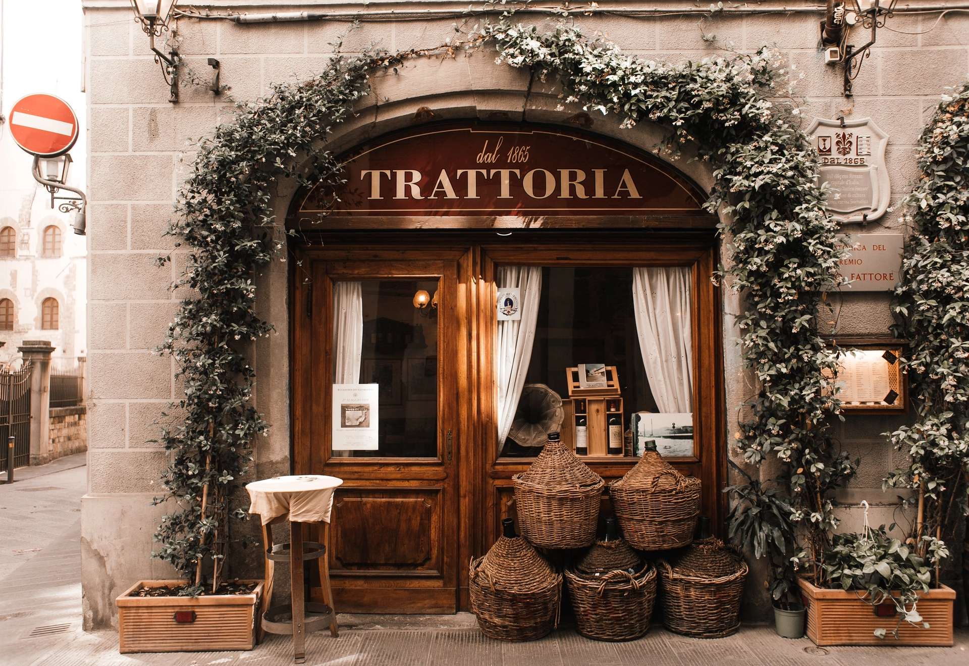 a luxury restaurant in Florence