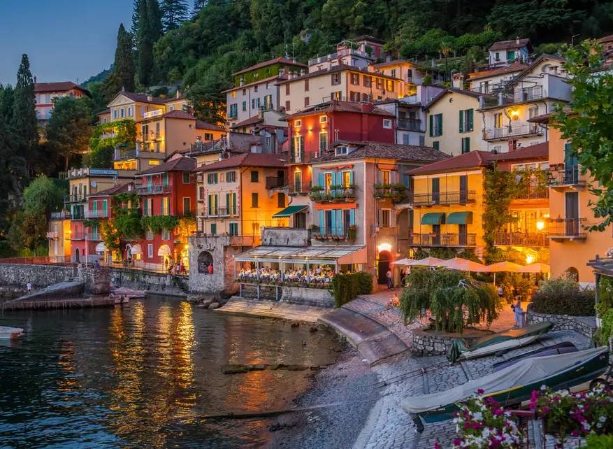View of Varenna from the lake
