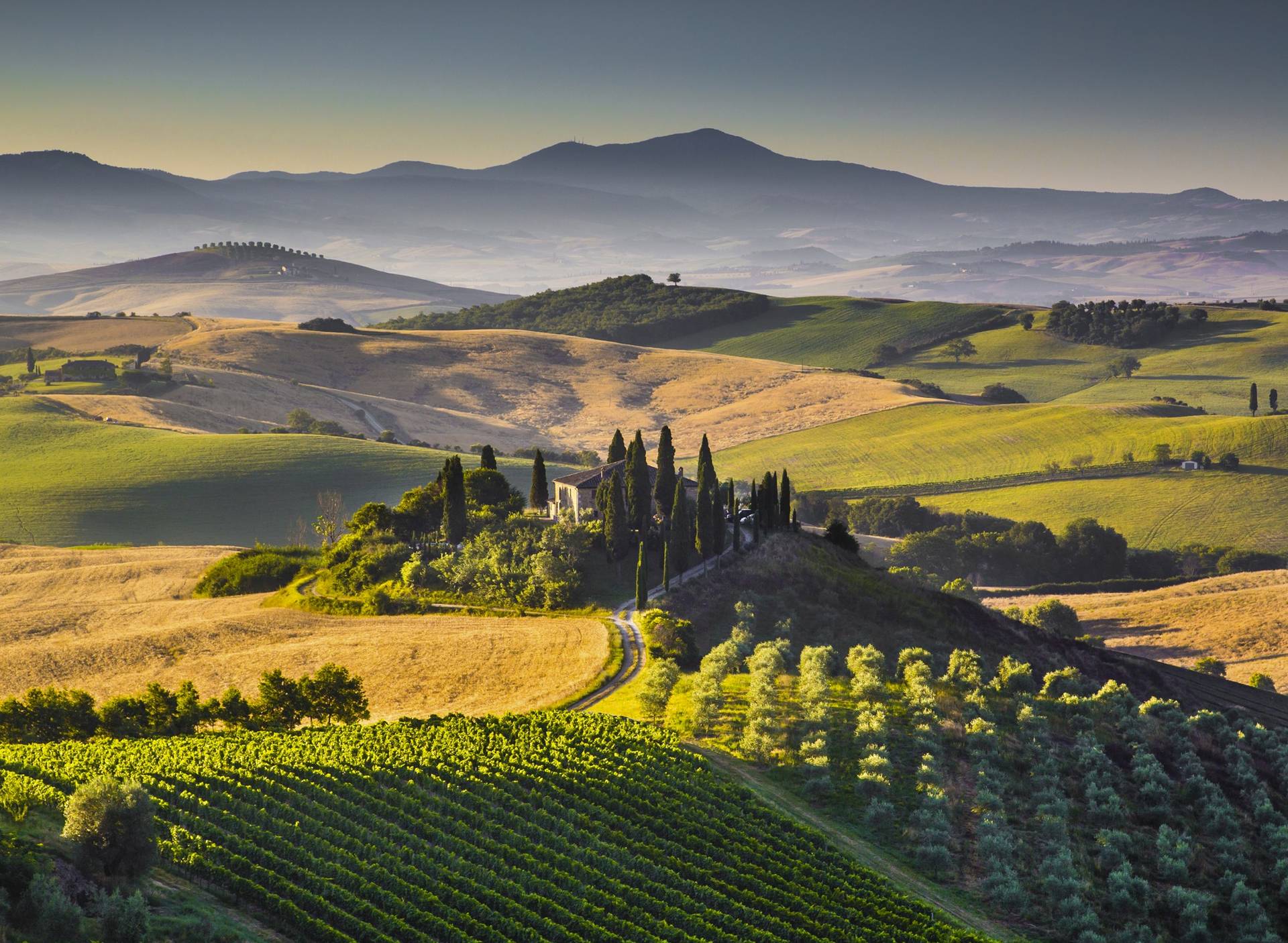 Vista delle colline toscane