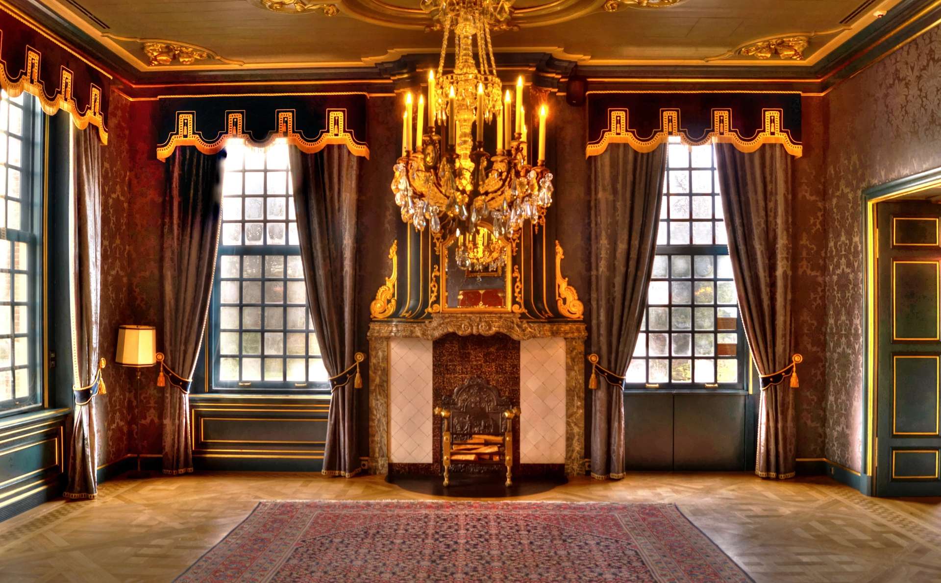 A chandelier inside a villa, have you ever wondered if your luxury vacation is sustainable?