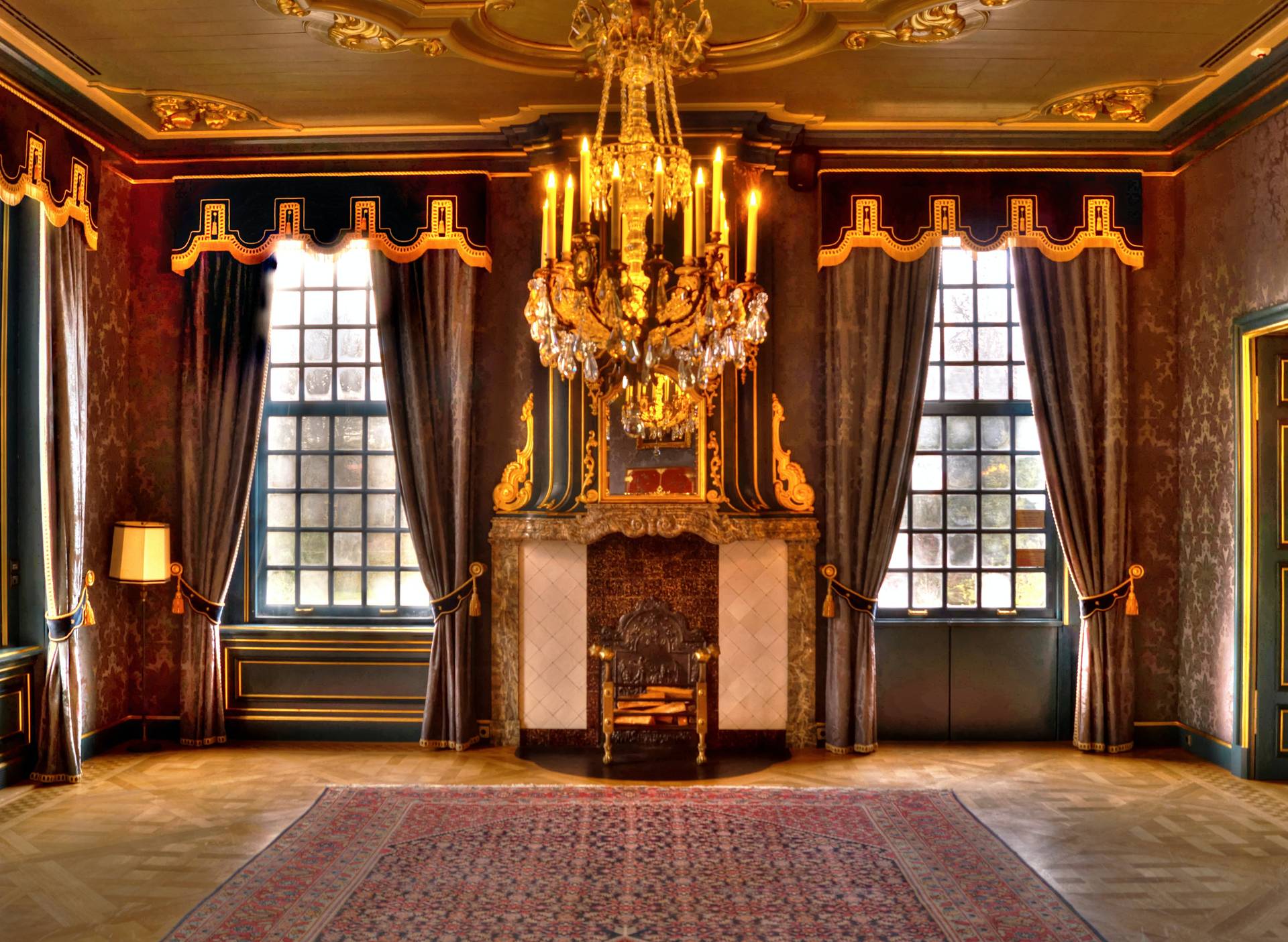 A chandelier inside a villa, have you ever wondered if your luxury vacation is sustainable?