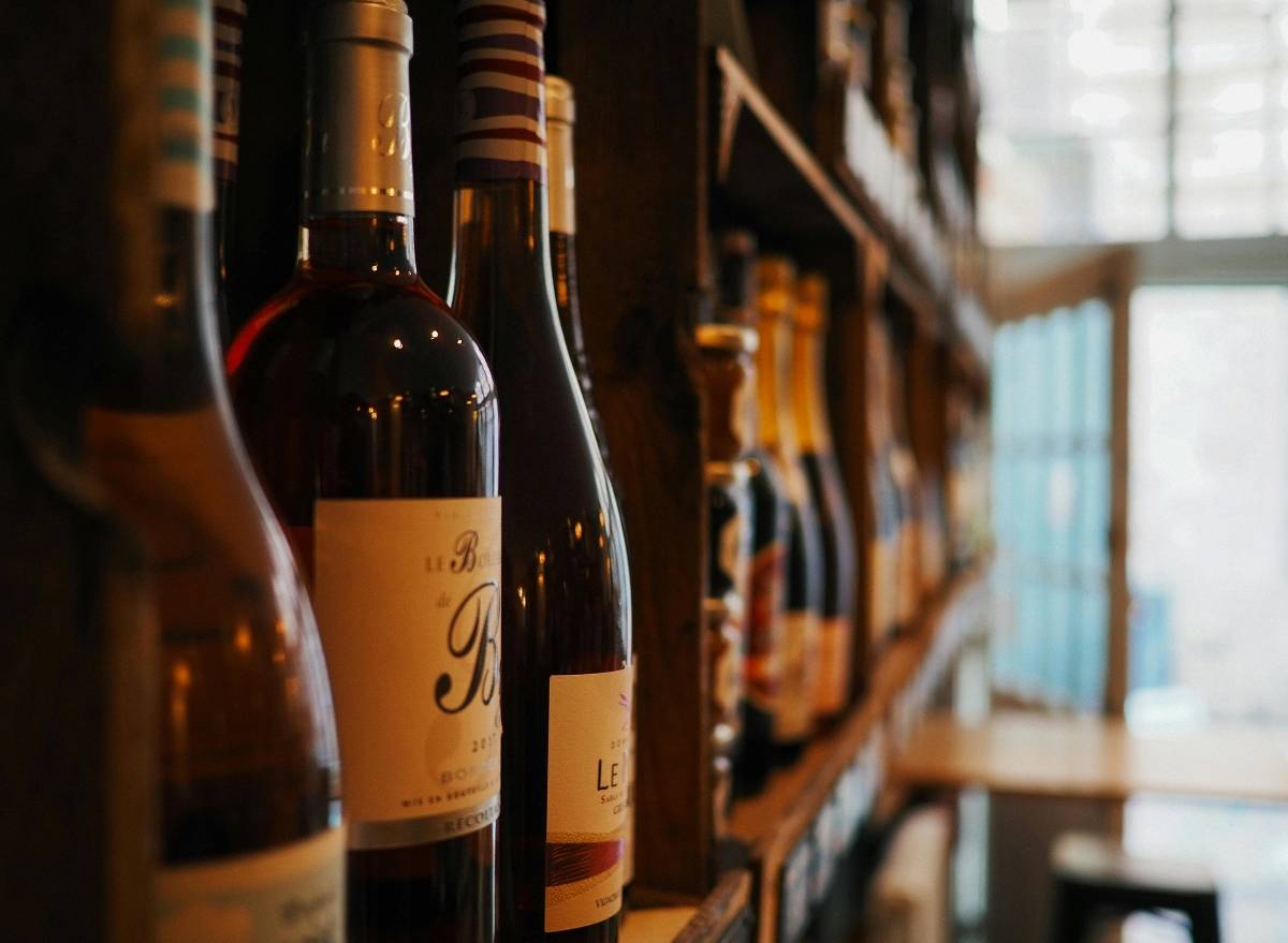 wine cellar with collectible wines
