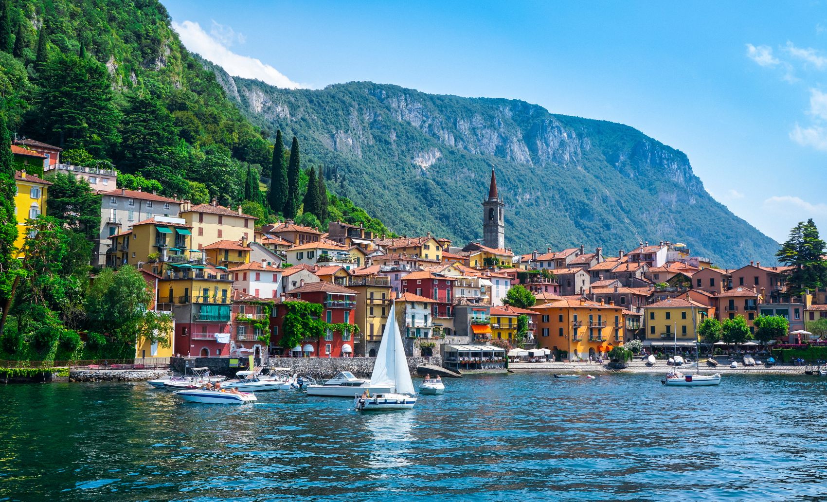 A village on the shores of Lake Como