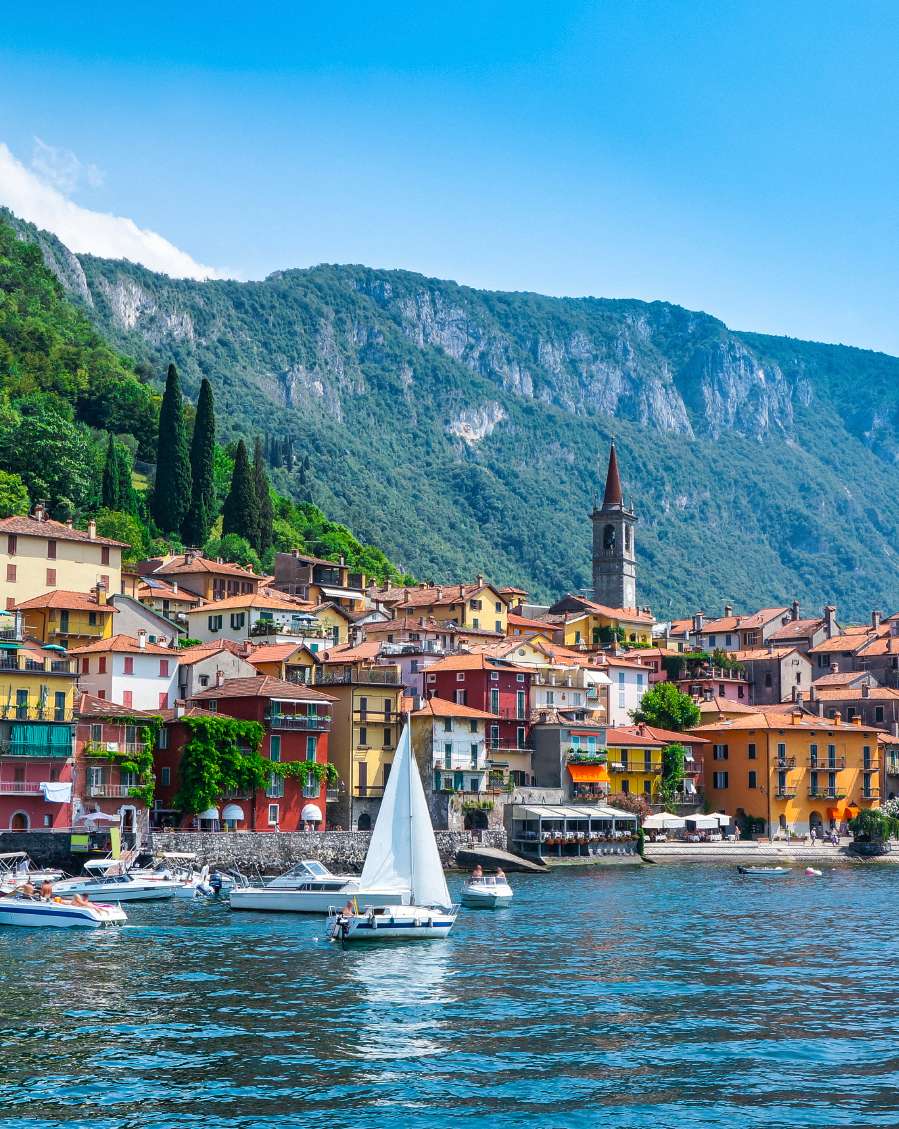 A village on the shores of Lake Como