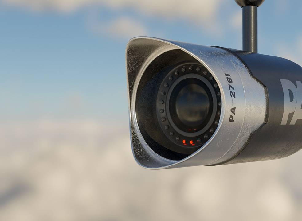 a security camera for a safe vacation in a luxury villa