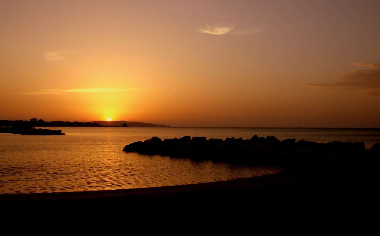 sunset in trapani