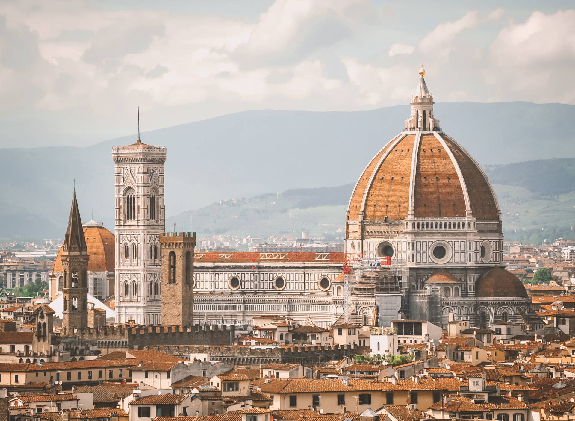 the skyline of downtown Florence