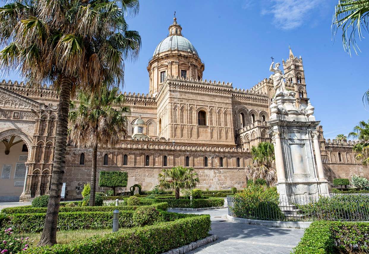 The Cathedral of Palermo viewed from the outside