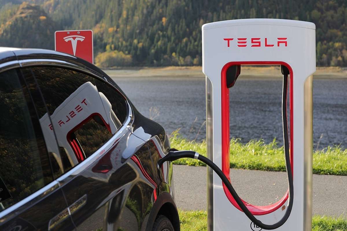 A charging station for the quintessential luxury electric car: Tesla