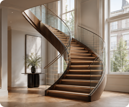 Ideal Applications For Helical & Spine Staircases