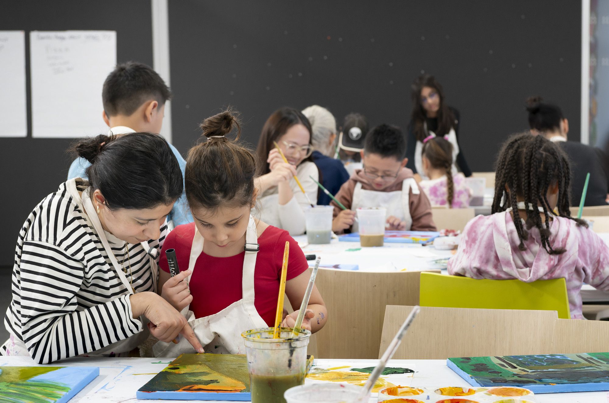 A Family Programs art-making workshop. Photo: Martin Seck
