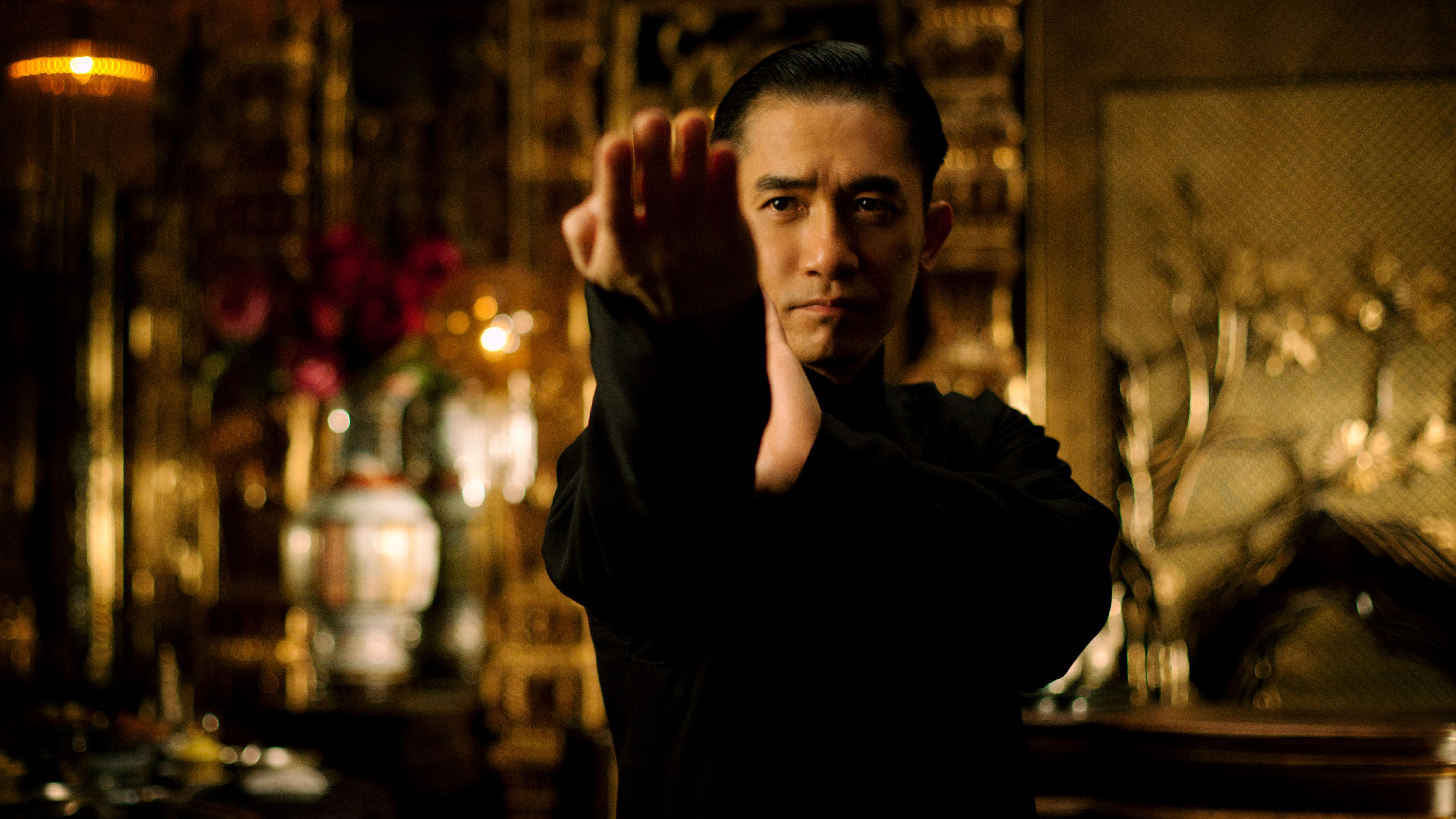 Man doing traditional martial arts 