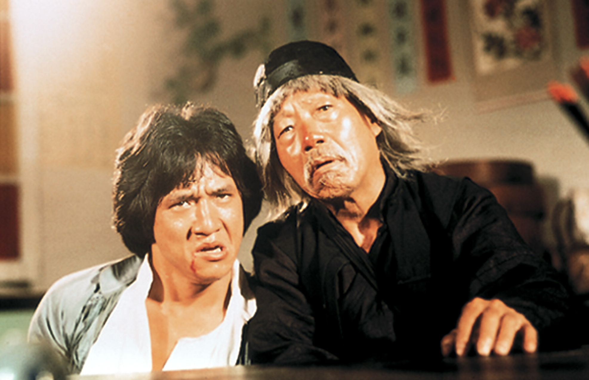 Two men looking forward