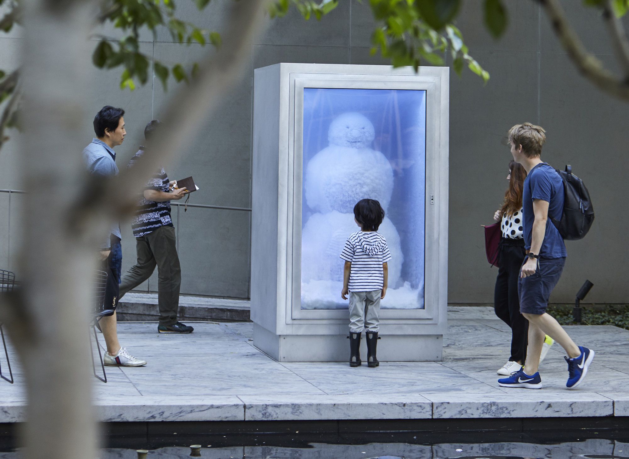 Peter Fischli and David Weiss’s Snowman (1987/2016) in The Abby Aldrich Rockefeller Sculpture Garden