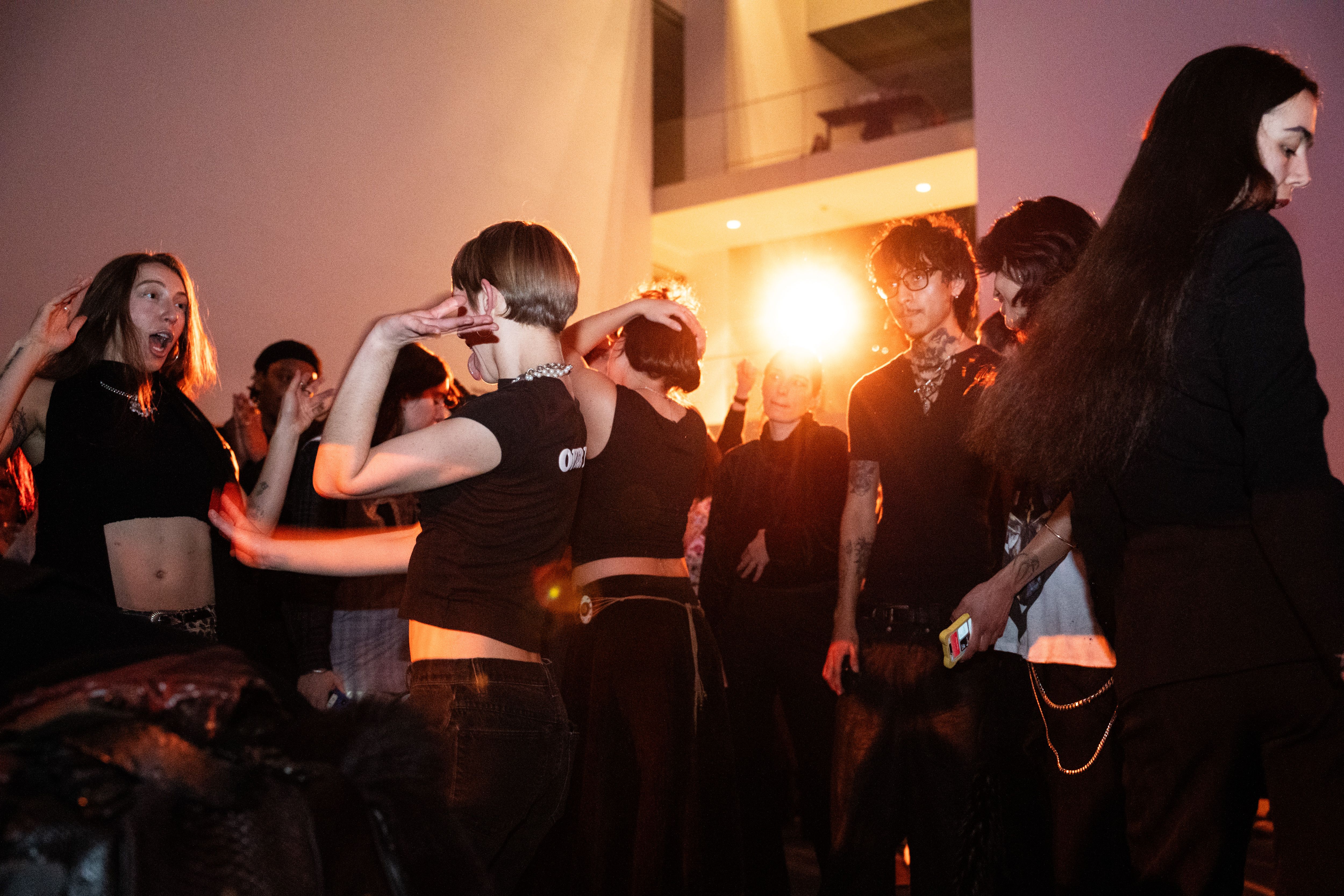 People dancing at a party