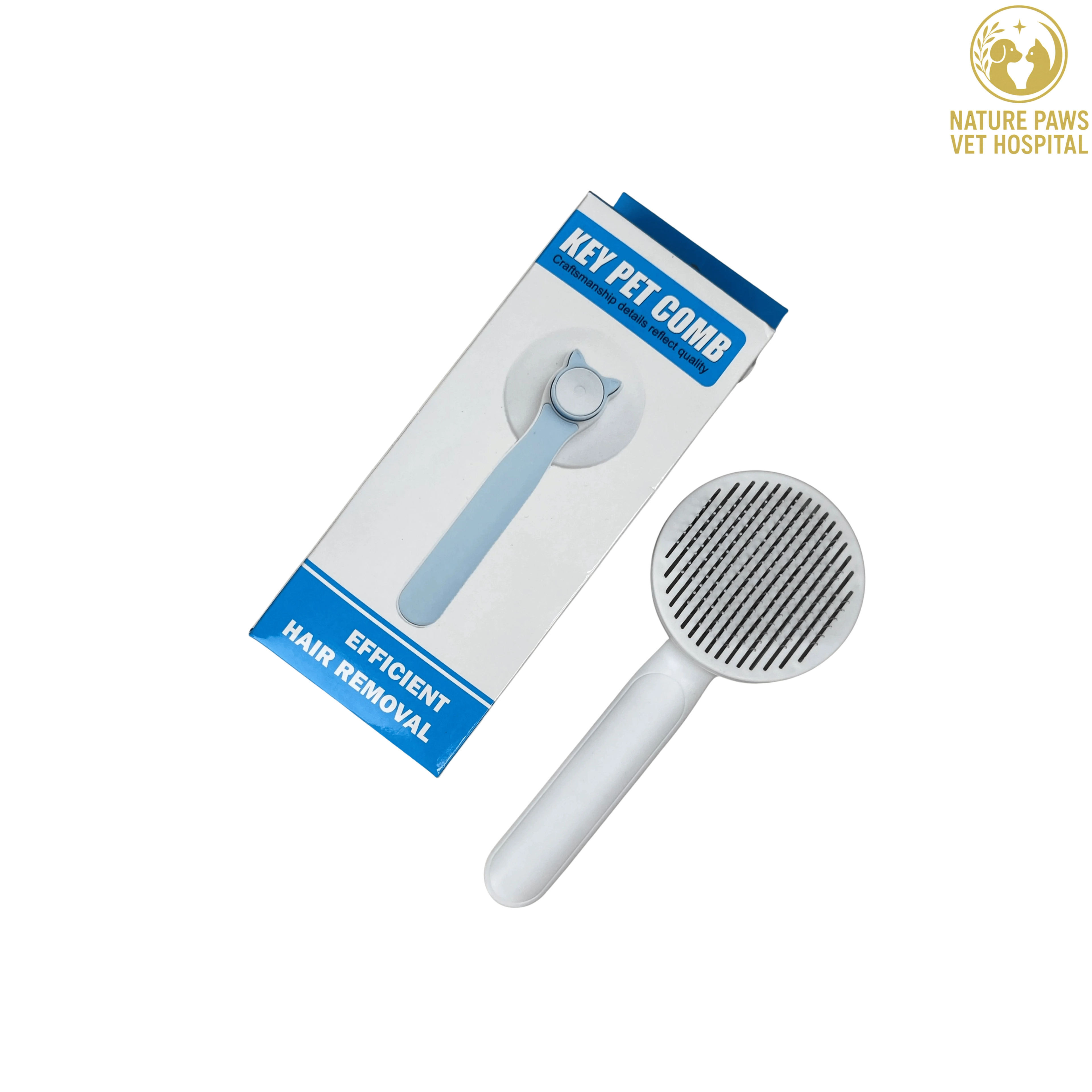 Plastic Pet Comb Brush - Image 1