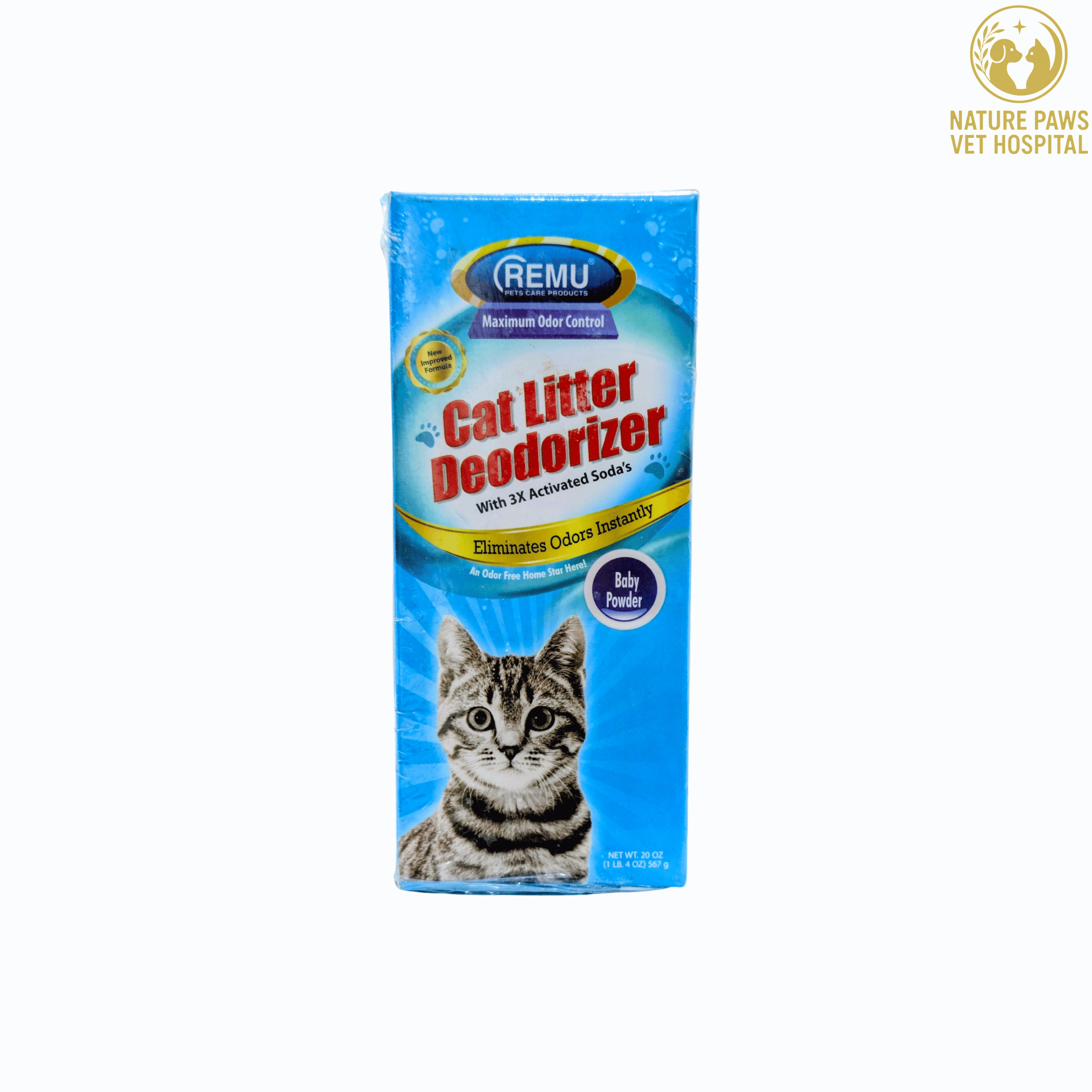 Remu Cat Litter Deodorizer (Baby Powder) - 567g - Image 1
