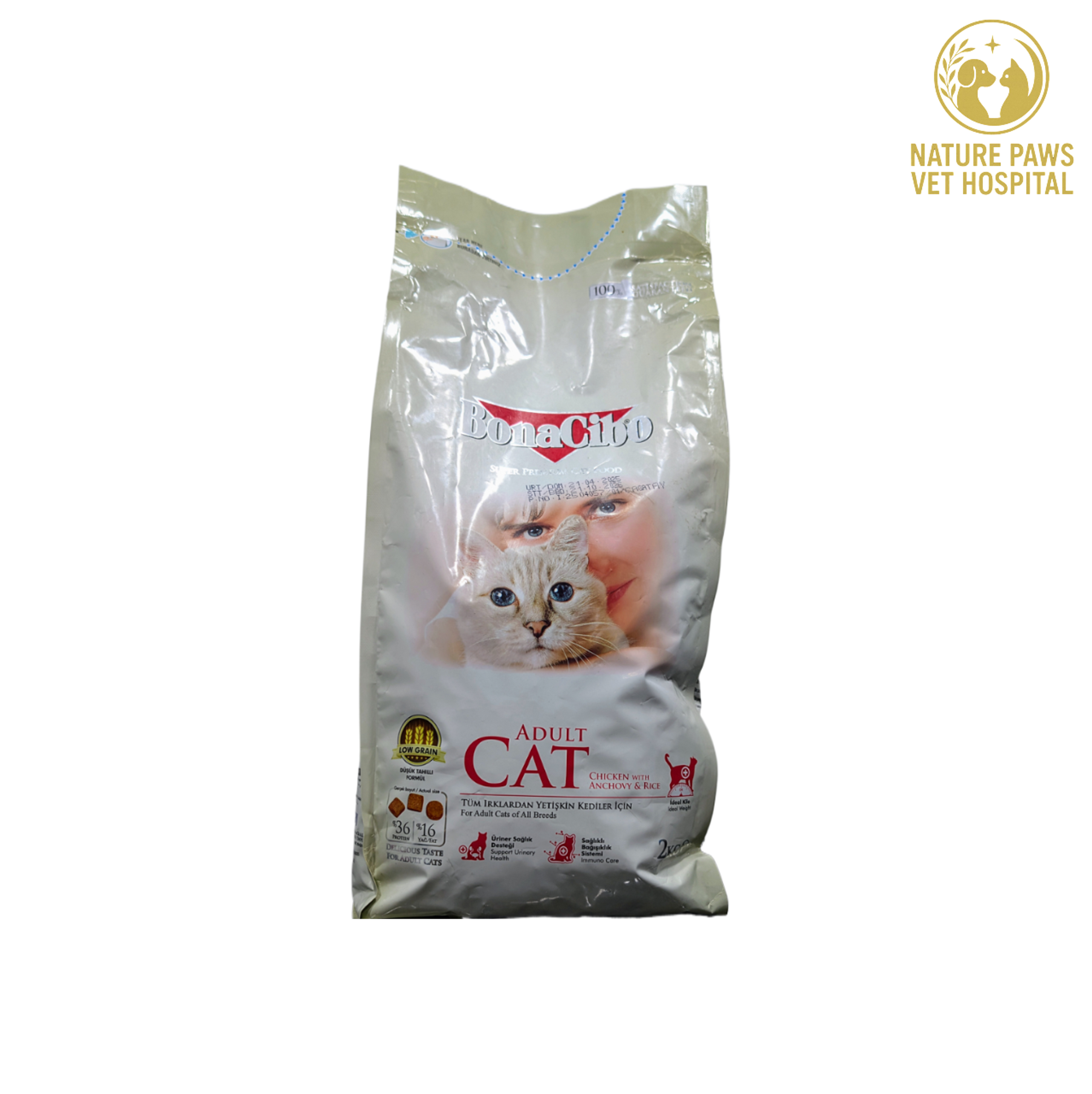 BonaCibo Adult Cat Food - 2kg Pack - Image 1