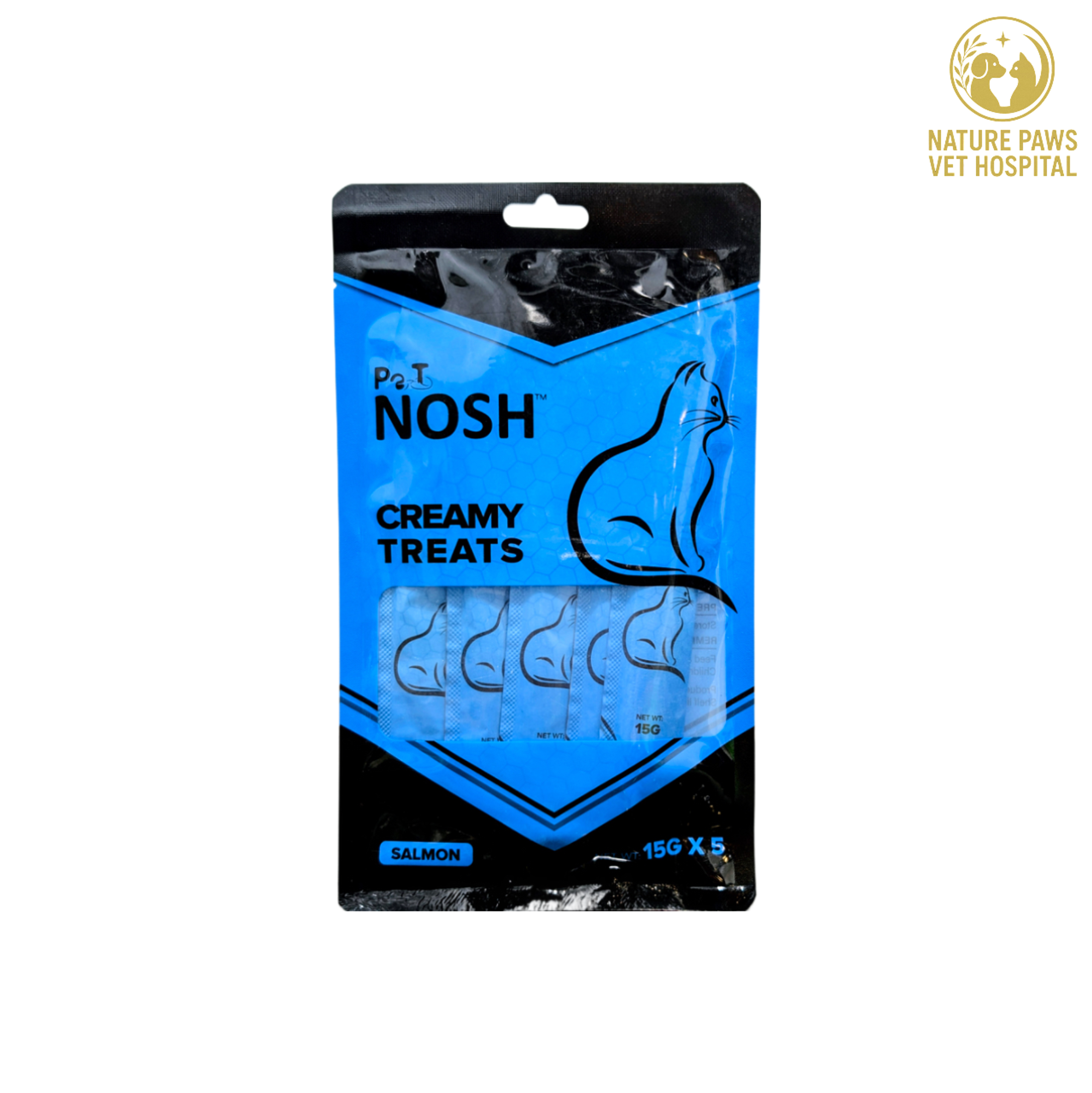 Pet Nosh Creamy Treats (Salmon) - 75g pouch - Image 1