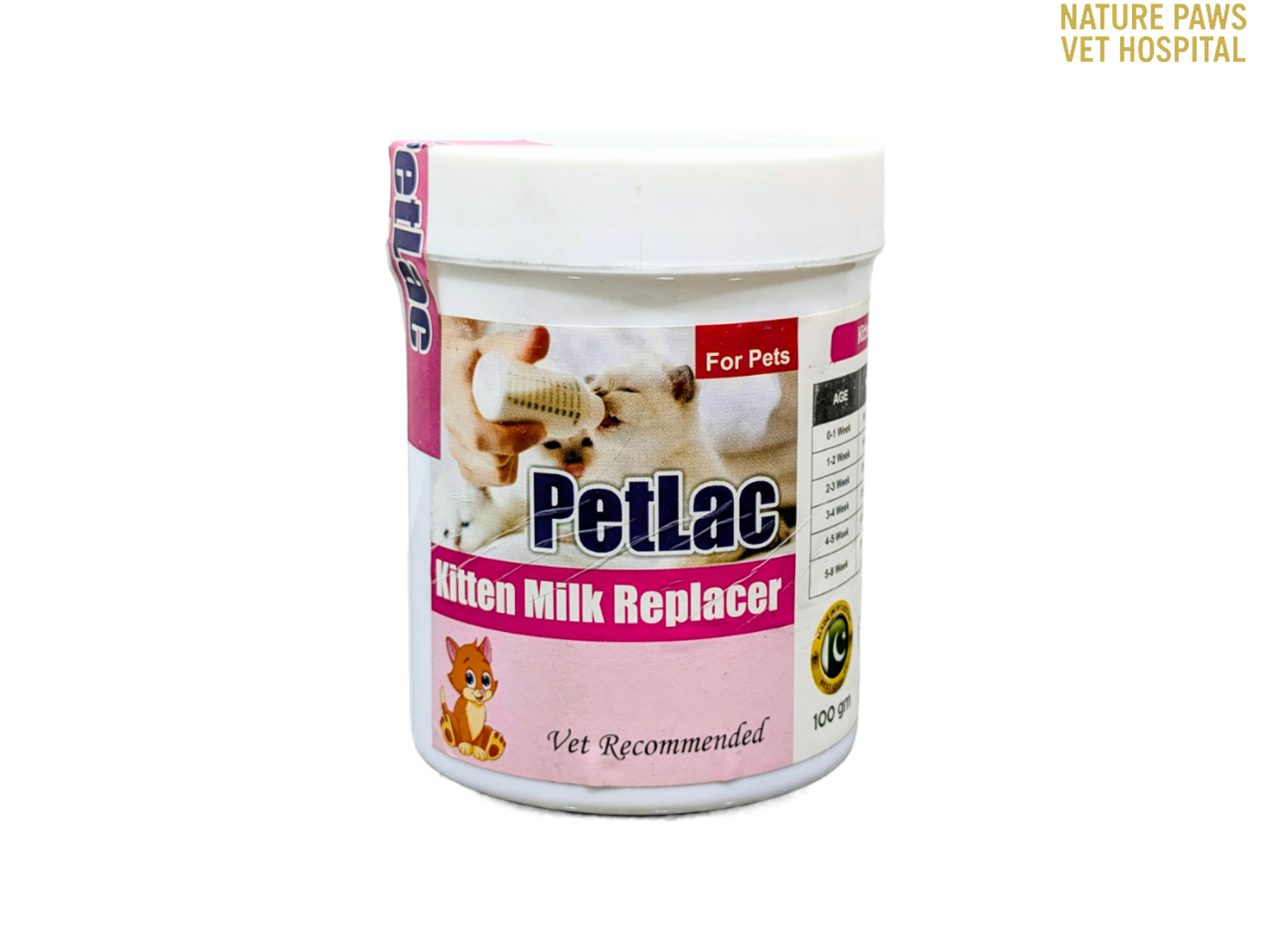 Petlac Milk Replacer For Kittens - 100g