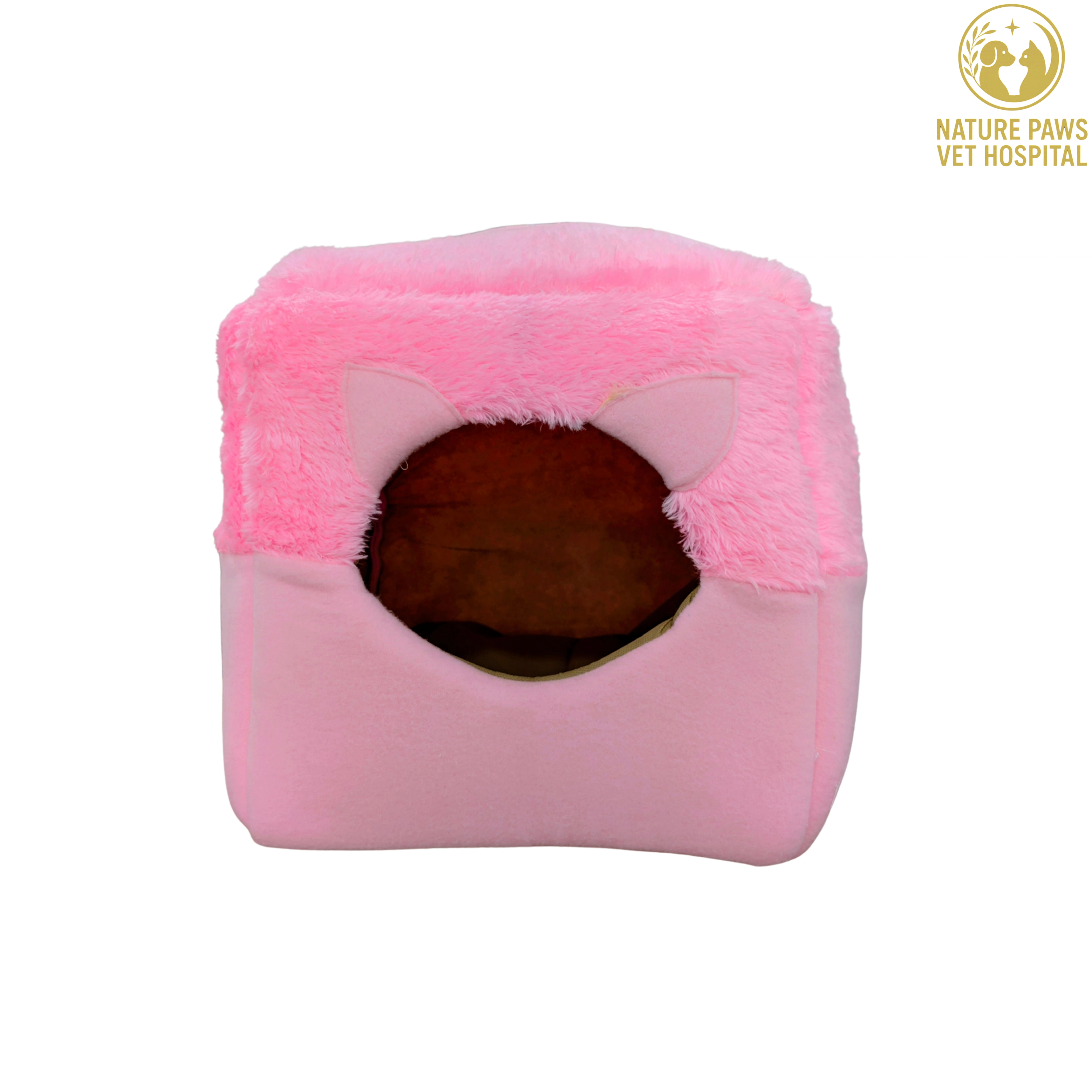 Fur Sofa Cum Bed House For Cats - Image 1