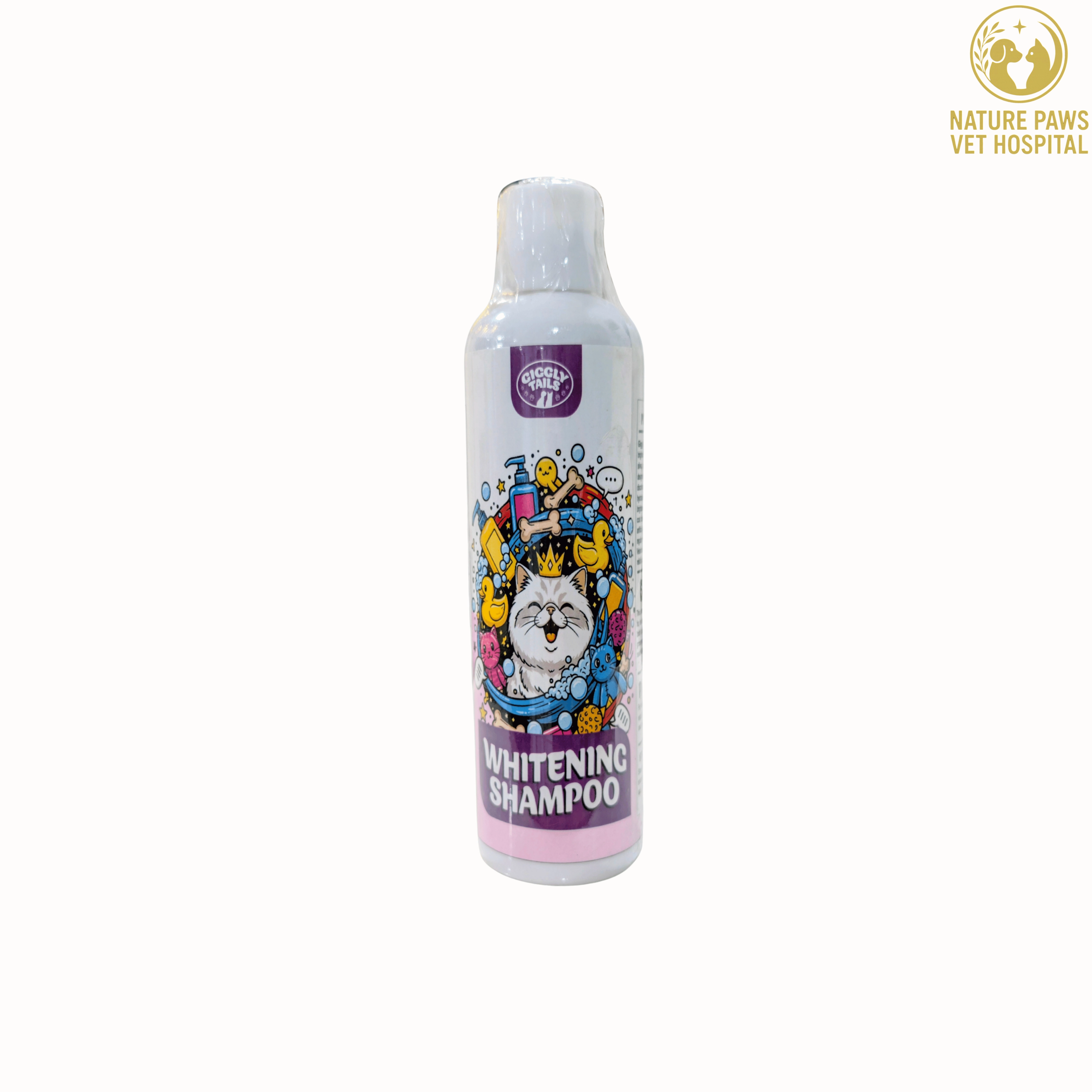 Gigly Tails Whitening Shampoo For Cats - 300ml - Image 1