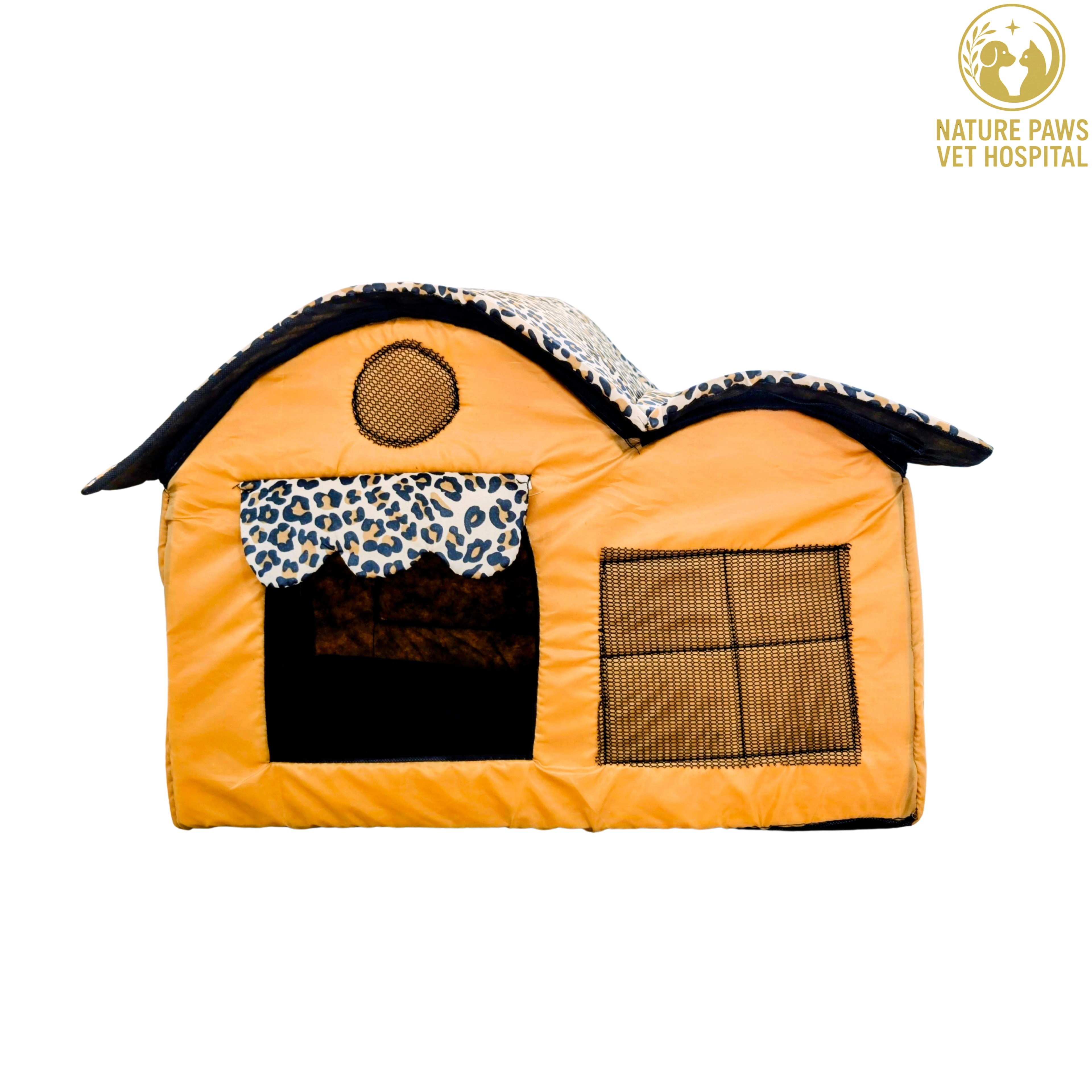 Double Hut House For Cats - Image 1
