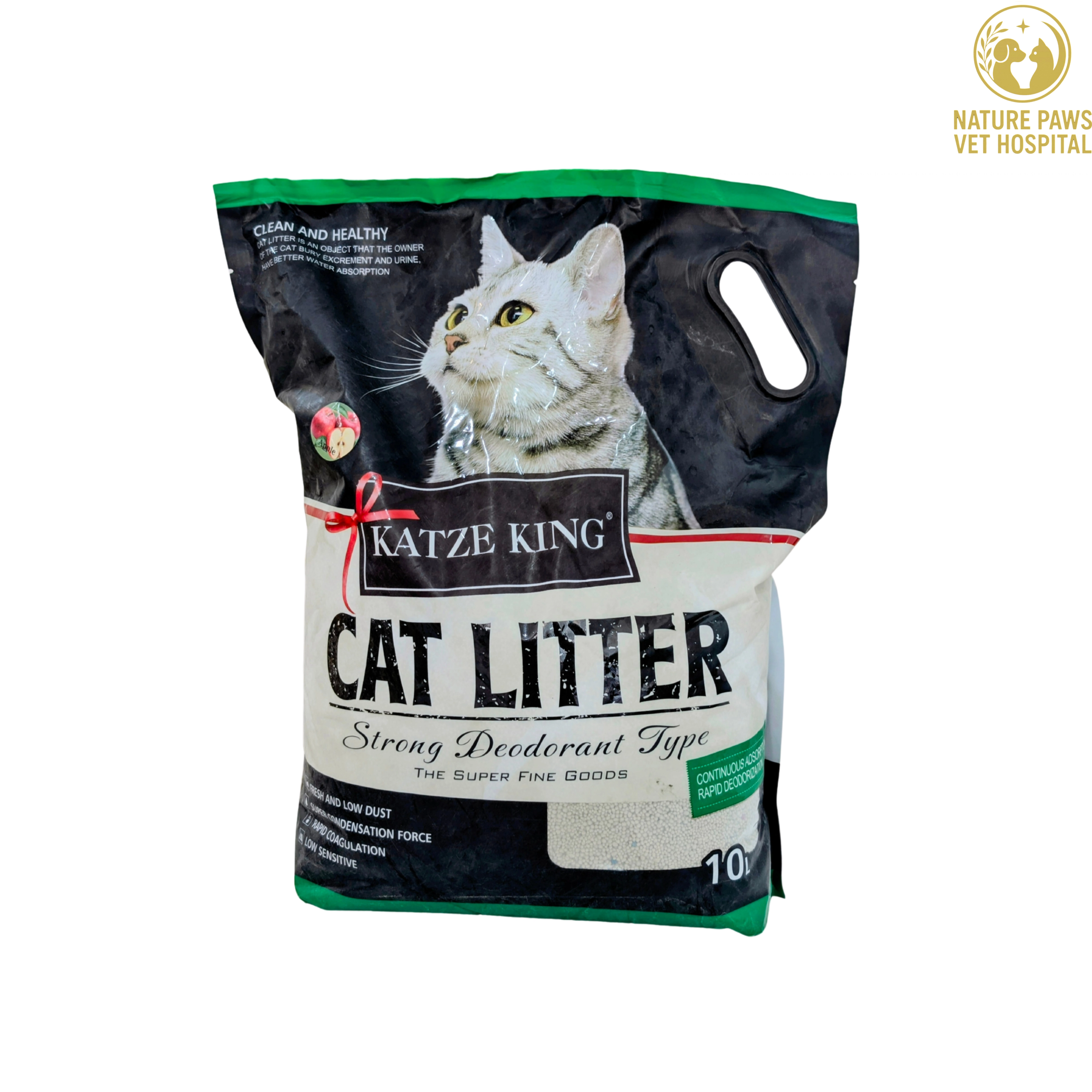 Katze King Cat Litter With Apple Scent- 10L - Image 1