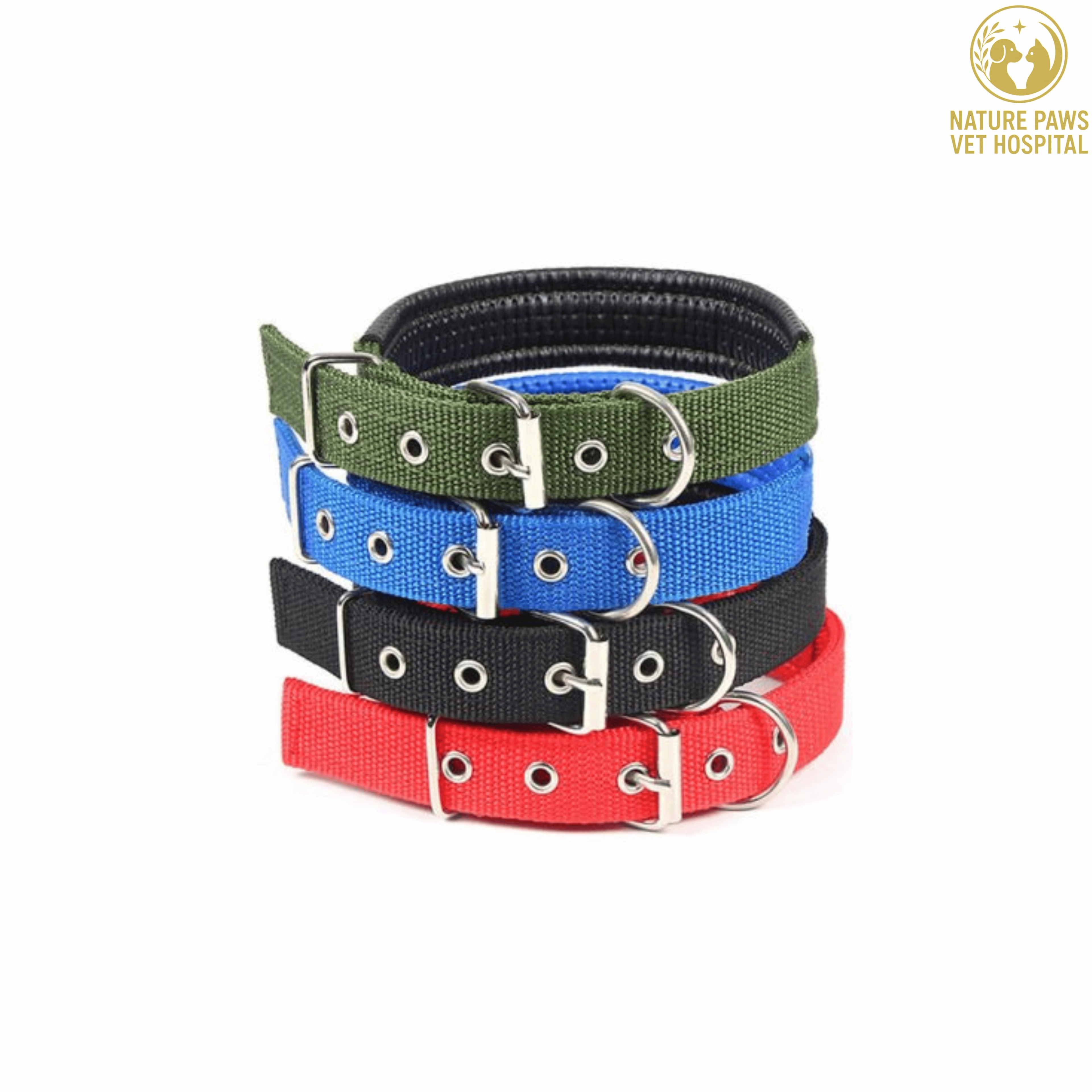Soft Nylon Padded Adjustable Collar For Dogs - Image 1