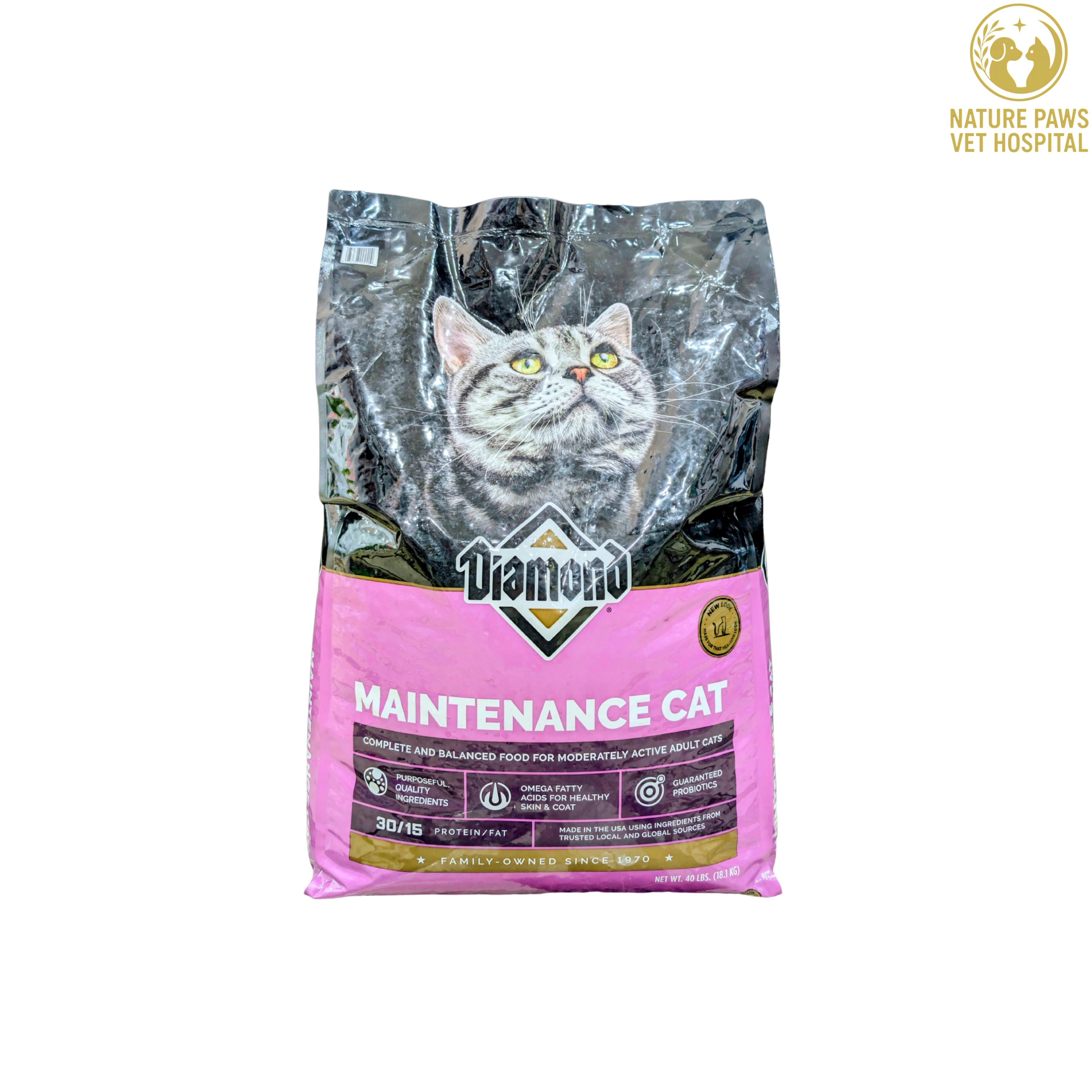Diamond Maintenance Adult Cat Food - 18.1kg Pack - Image 1