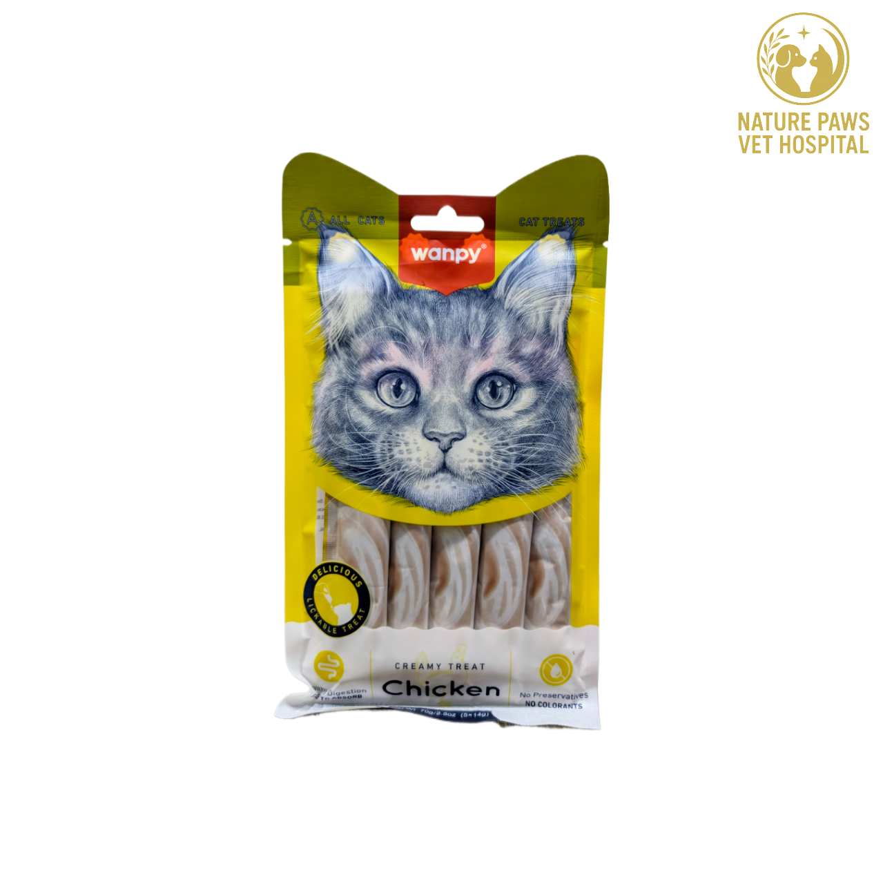 Wanpy Treats Chicken - 75g pouch - Image 1